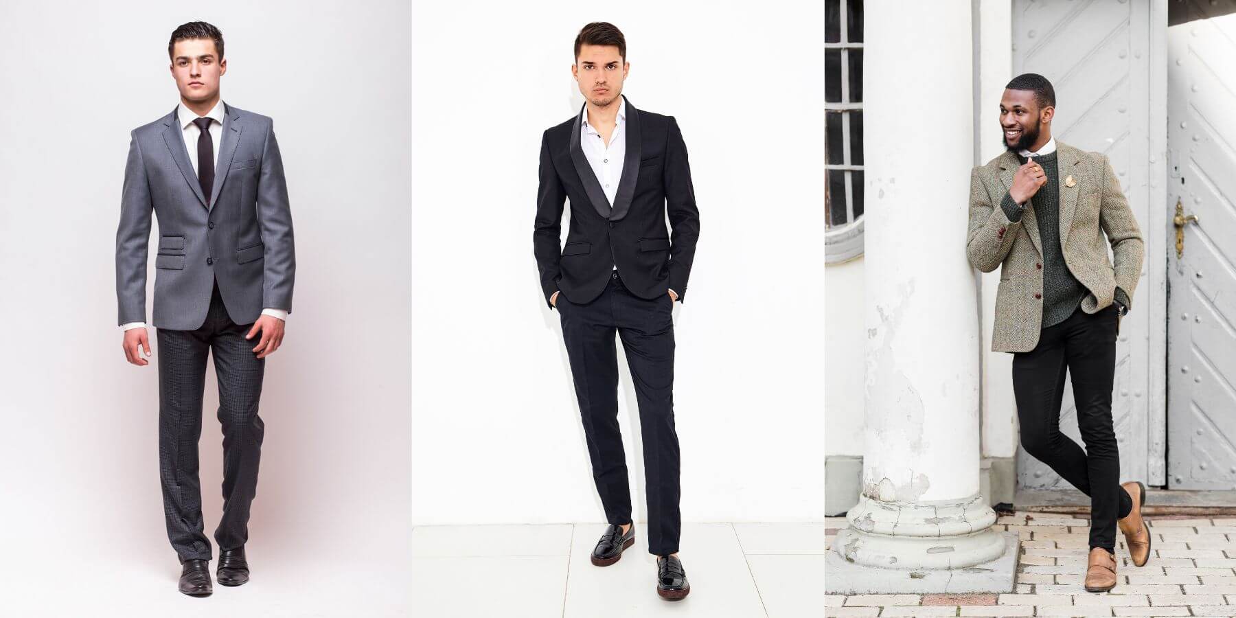 brown shoes black pant combination for men