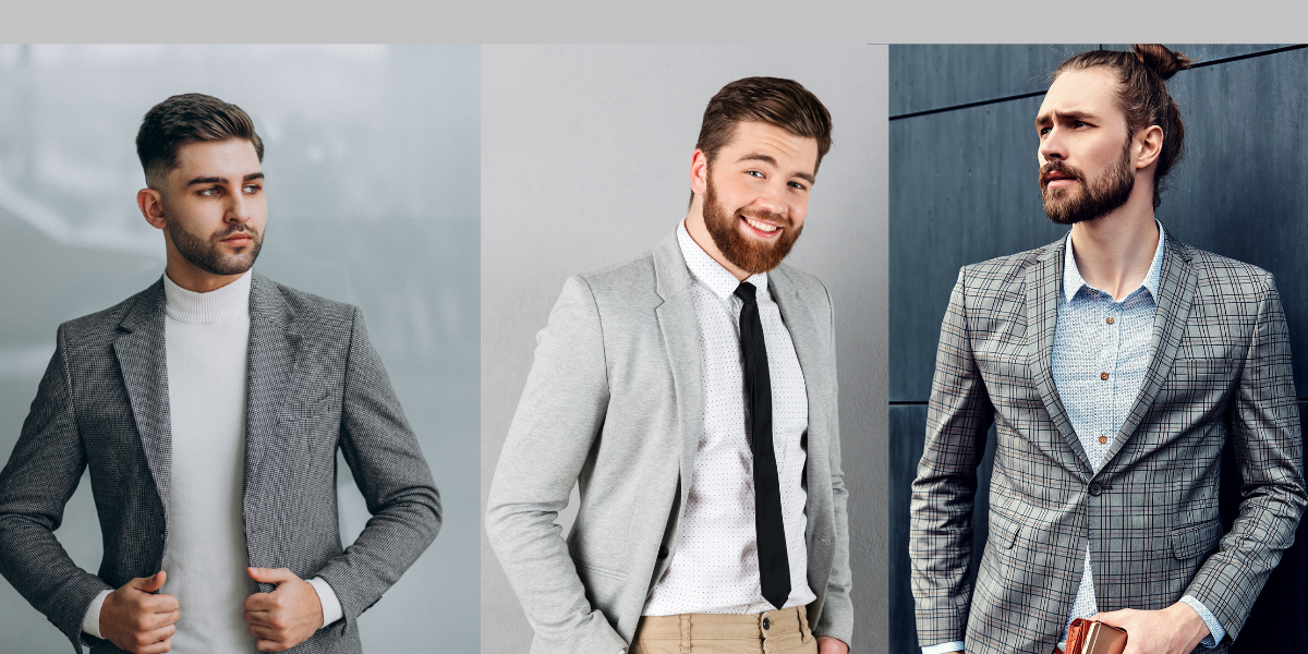 grey blazer combination