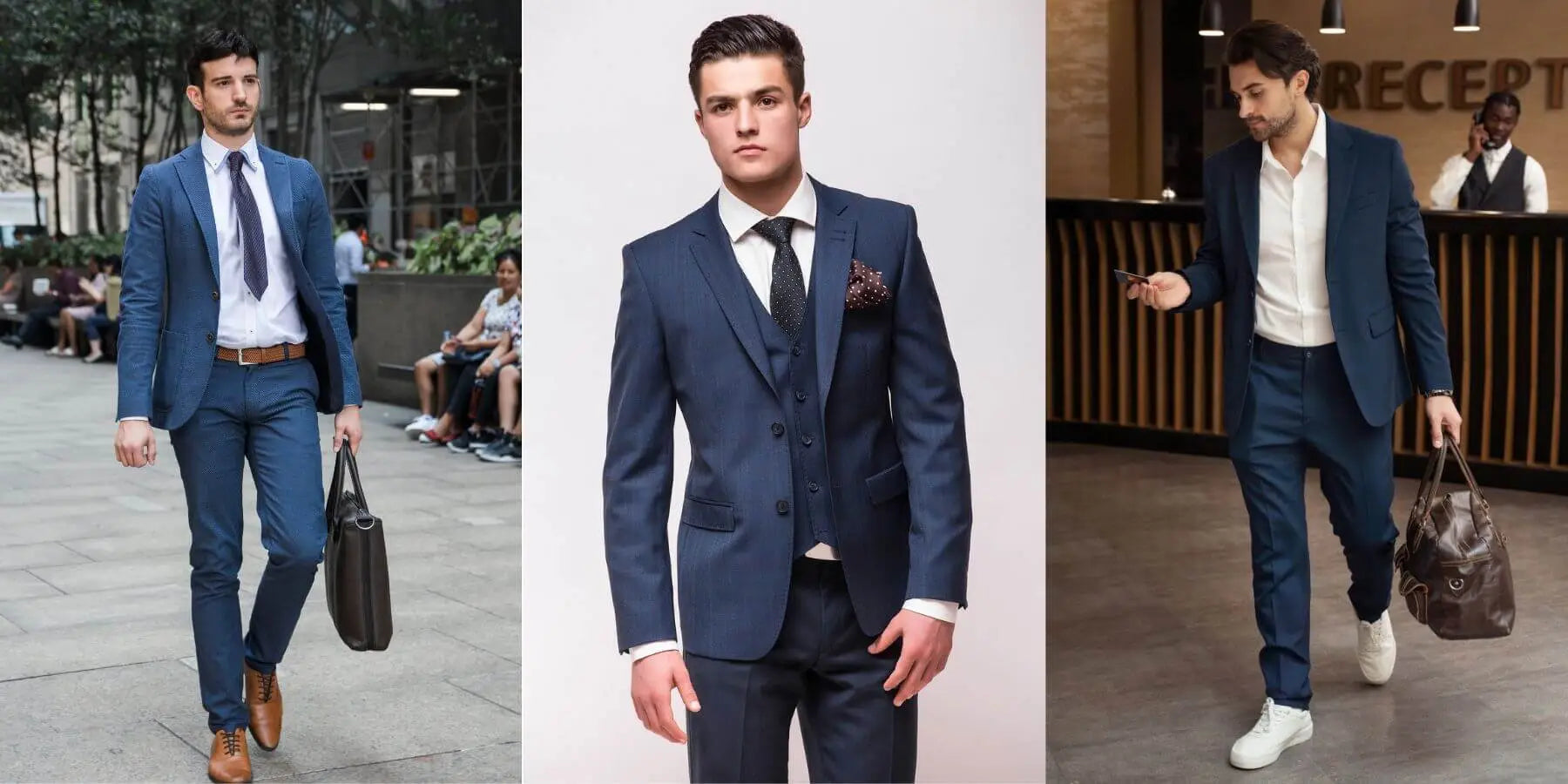 sachin and babi light blue dress How to Pull Off Sneakers with a Grey Suit Like a Pro