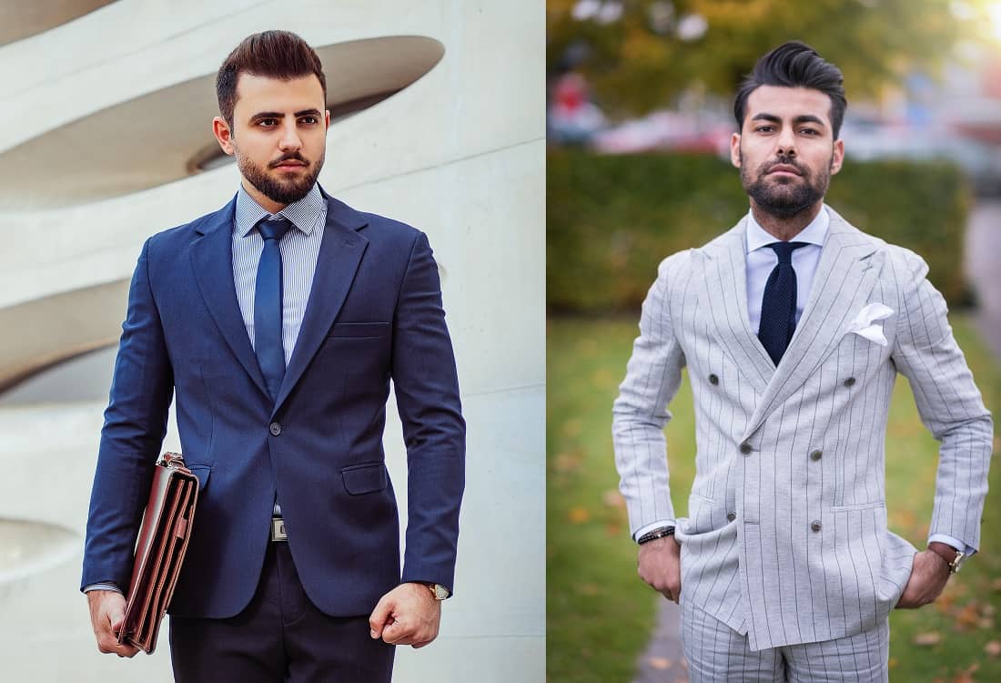 Difference between single breasted 2025 and double breasted suit