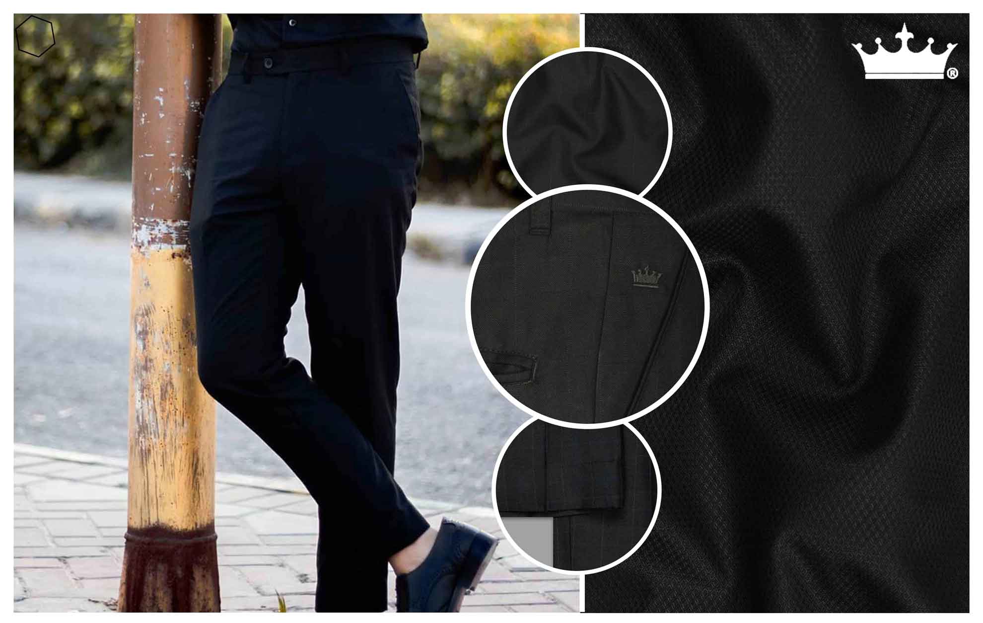 Buy Premium Black Pants For Men