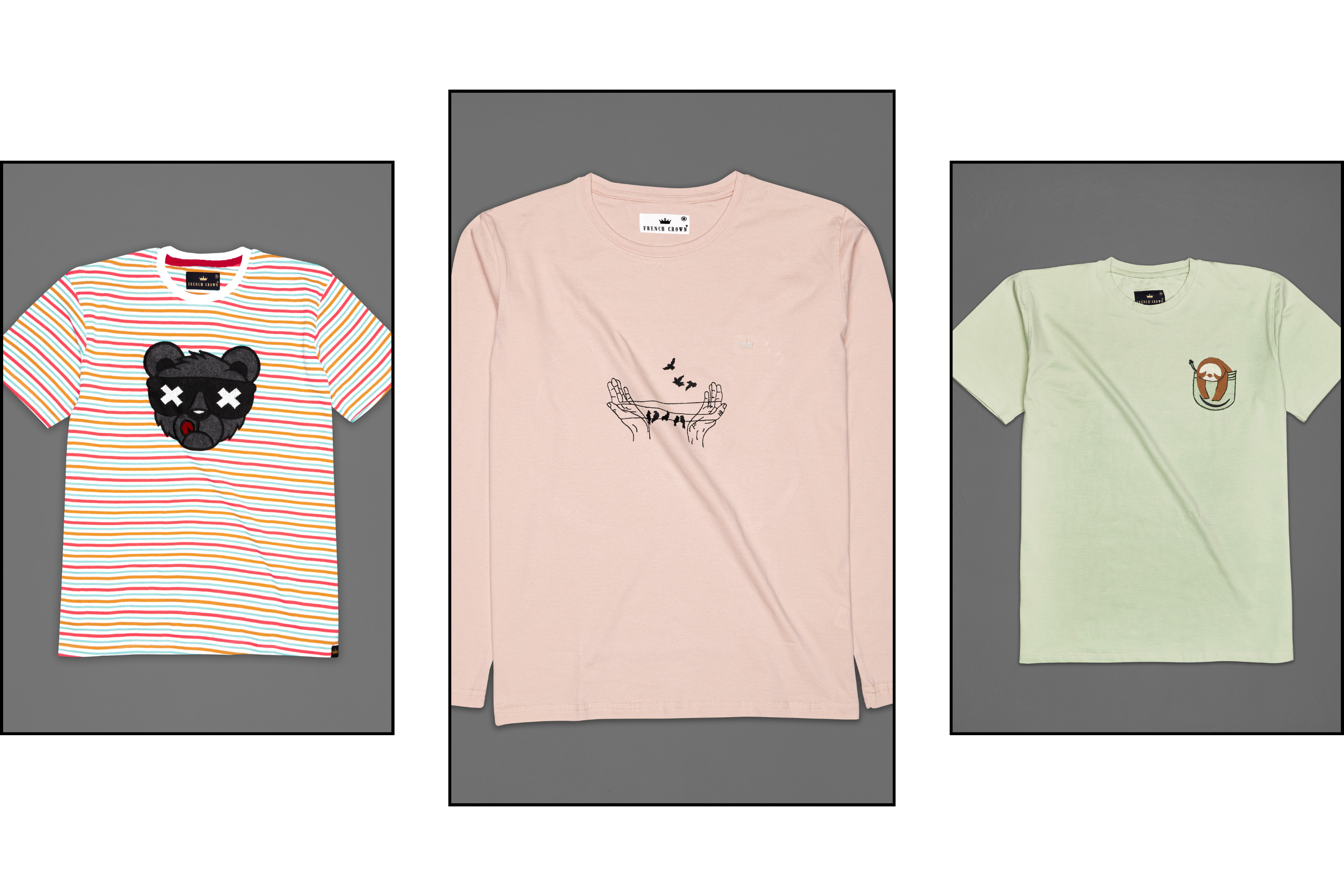 Embroidered T-shirts