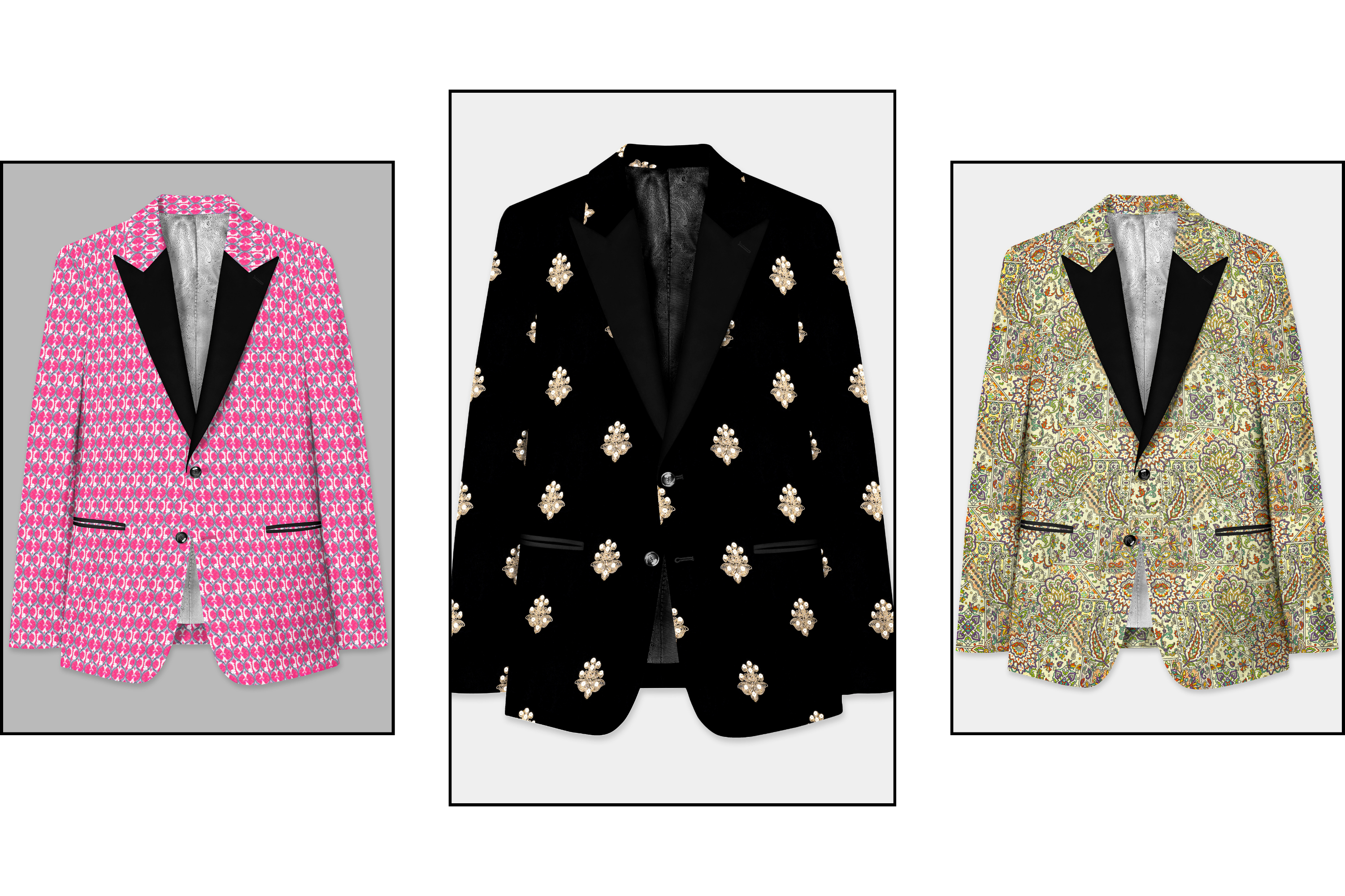 Ethnic Tuxedo Blazers
