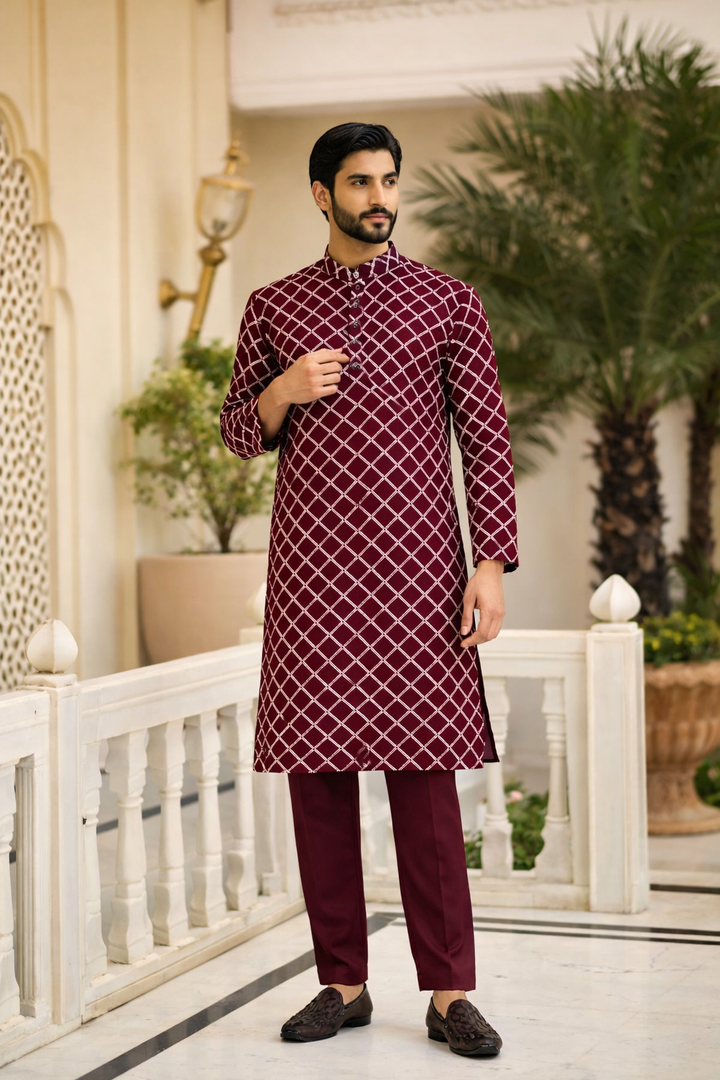 Ethnic Wear Embroidered Kurta Sets For Navratri