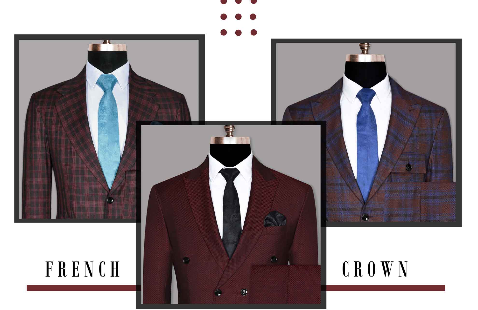 Maroon Suits