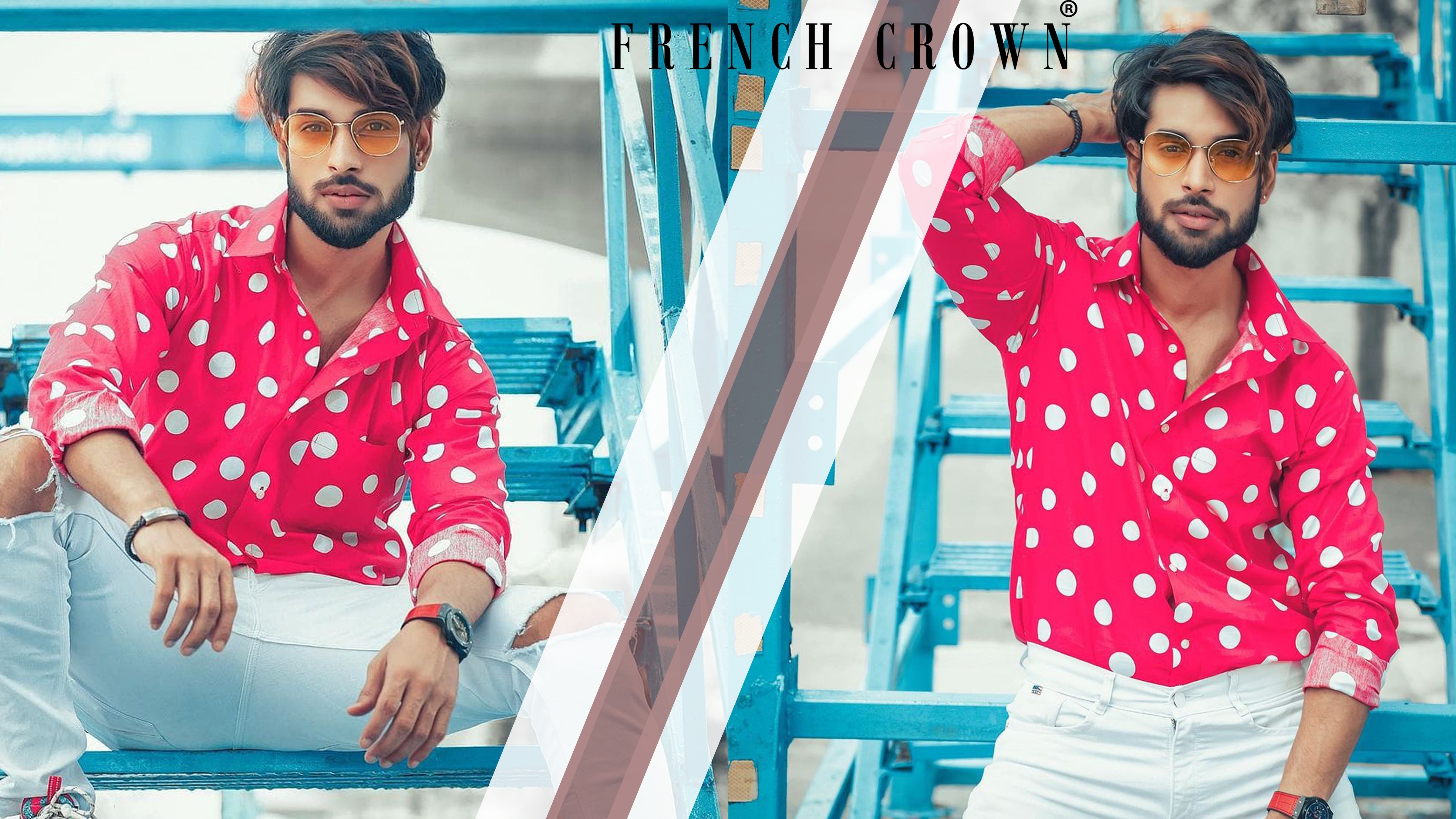 Buy Pink shirts for guys online In India