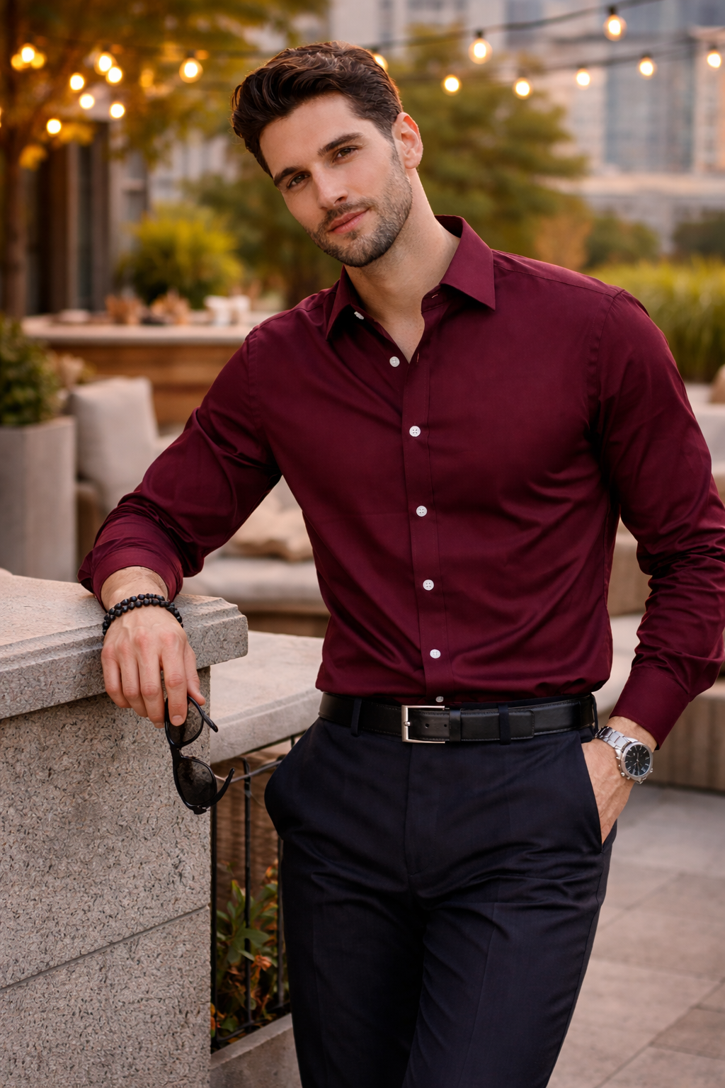 Plain/Solid Partywear Shirts