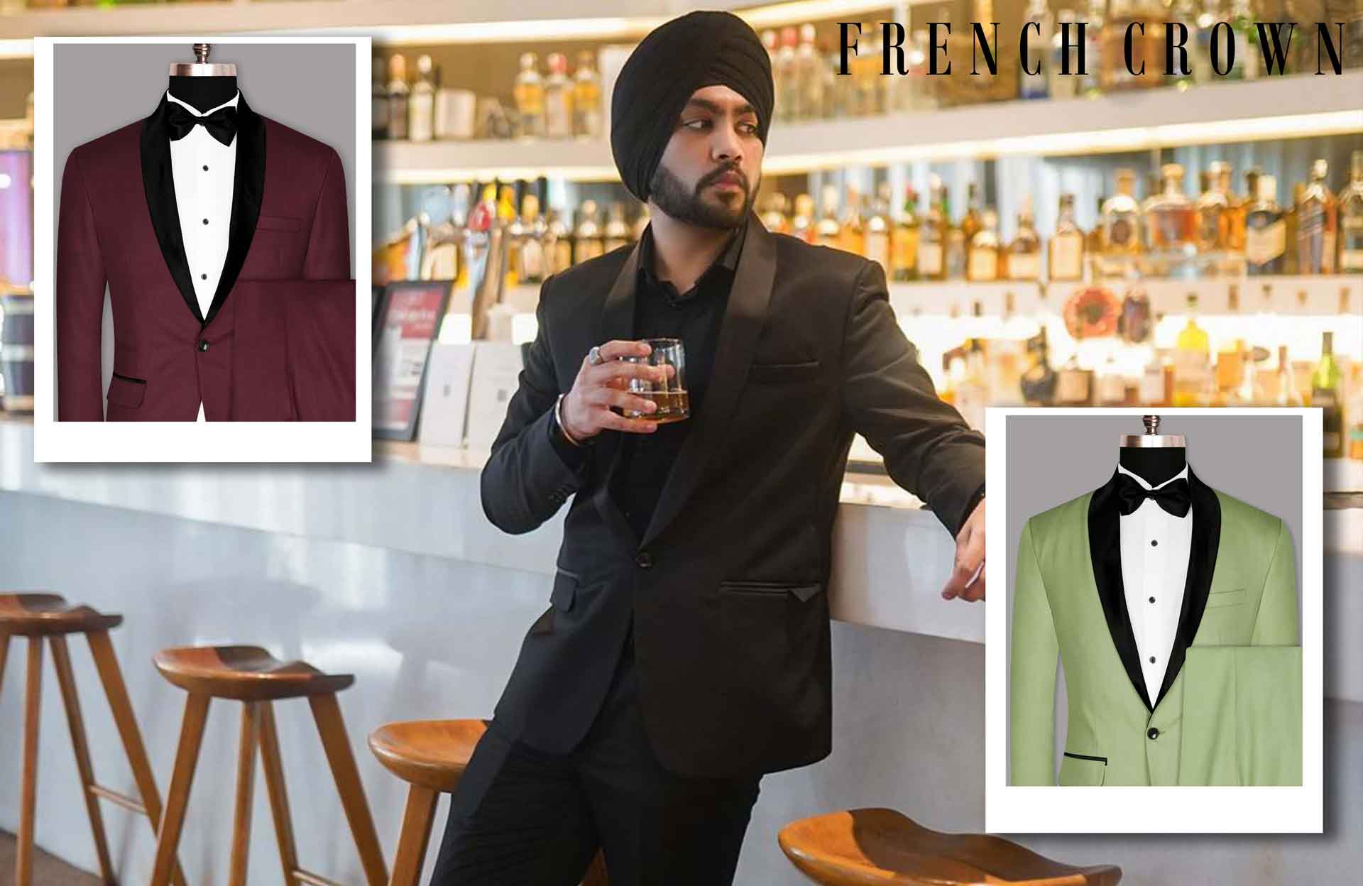 Buy premium tuxedo suits for men online in India