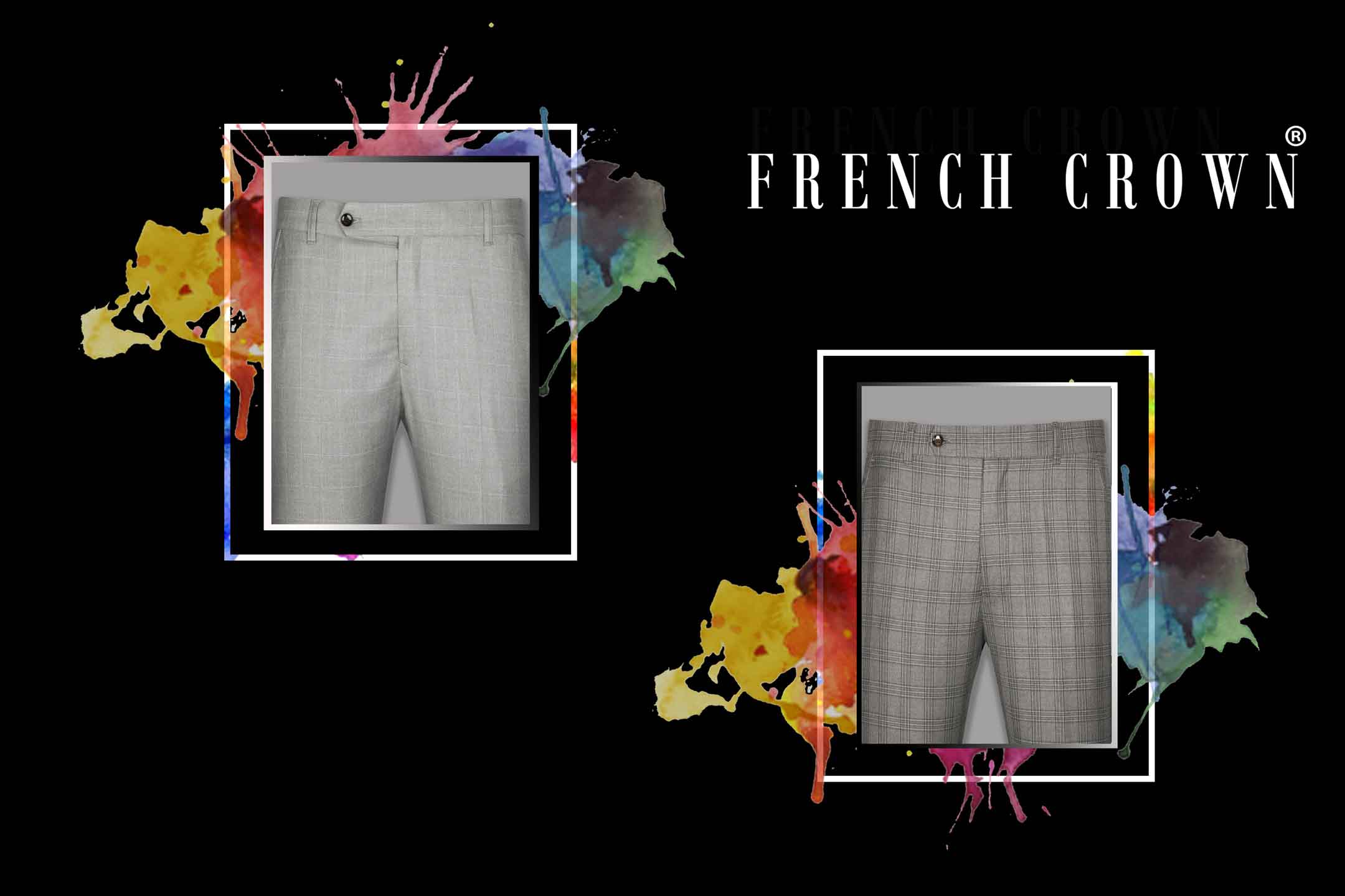 Buy Grey Color Pant For Men at French Crown