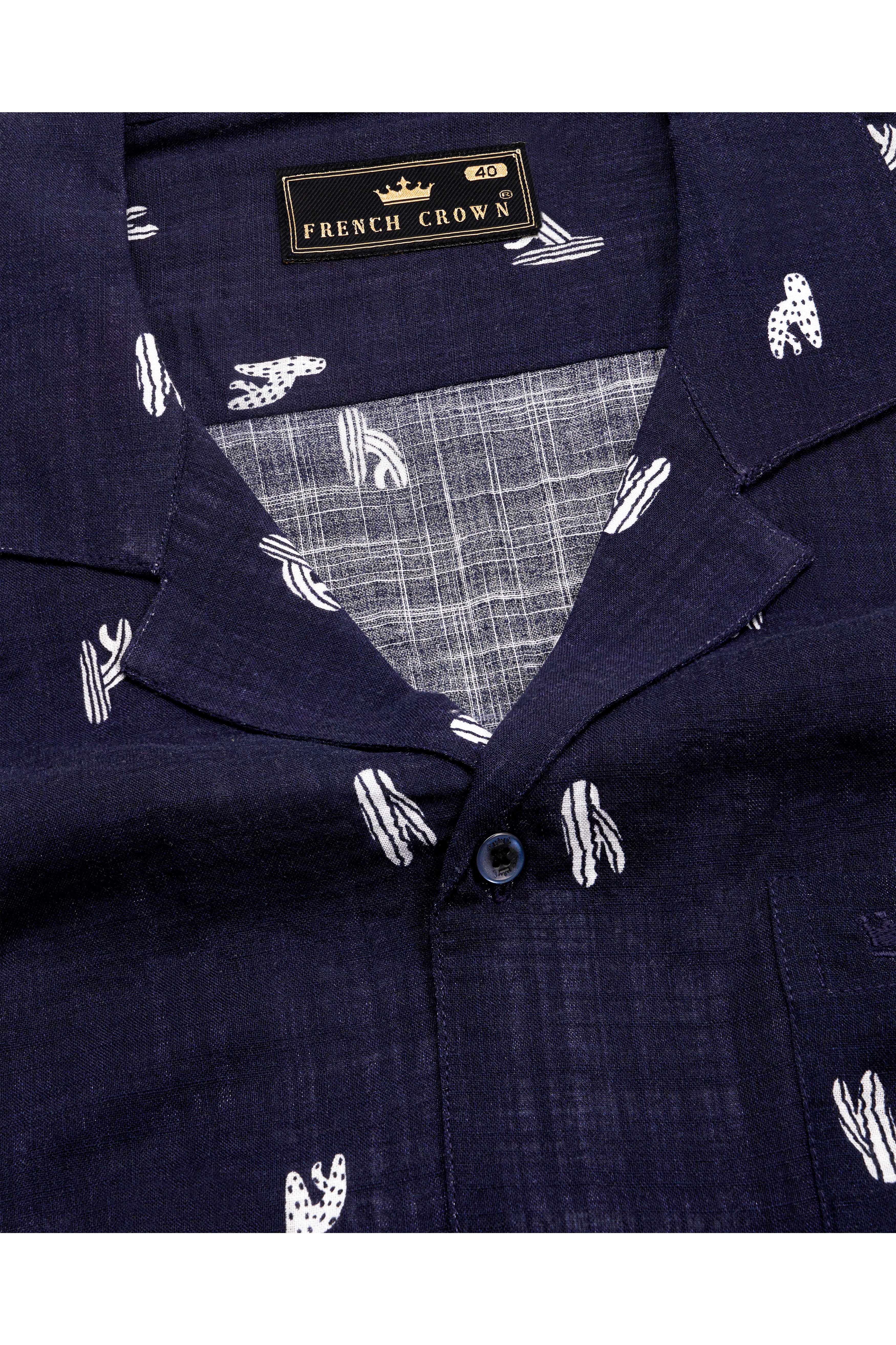 Mirage Blue Printed Lightweight Premium Cotton Oversized Shirt