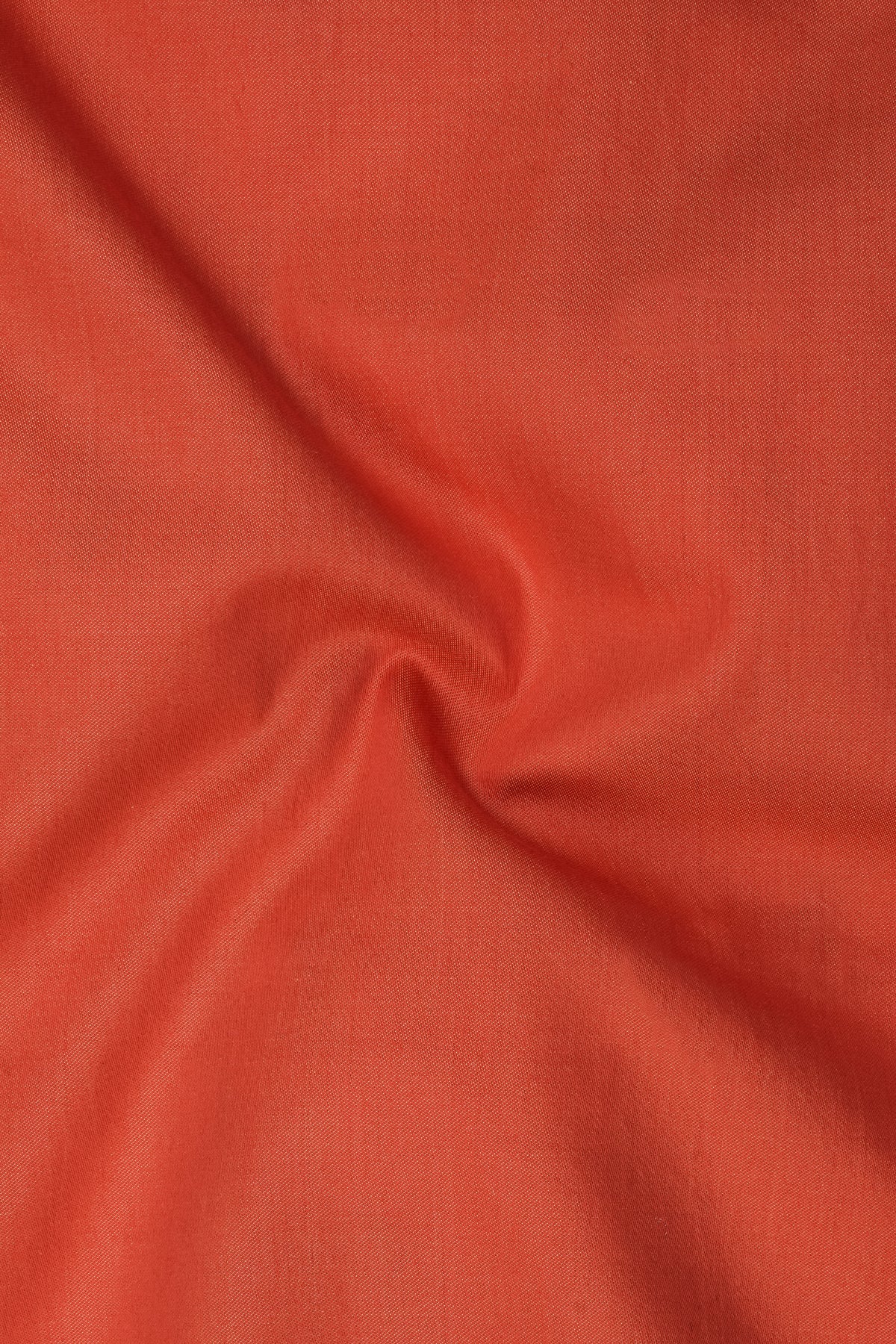 Terracotta Orange Two Tone Chambray Shirt