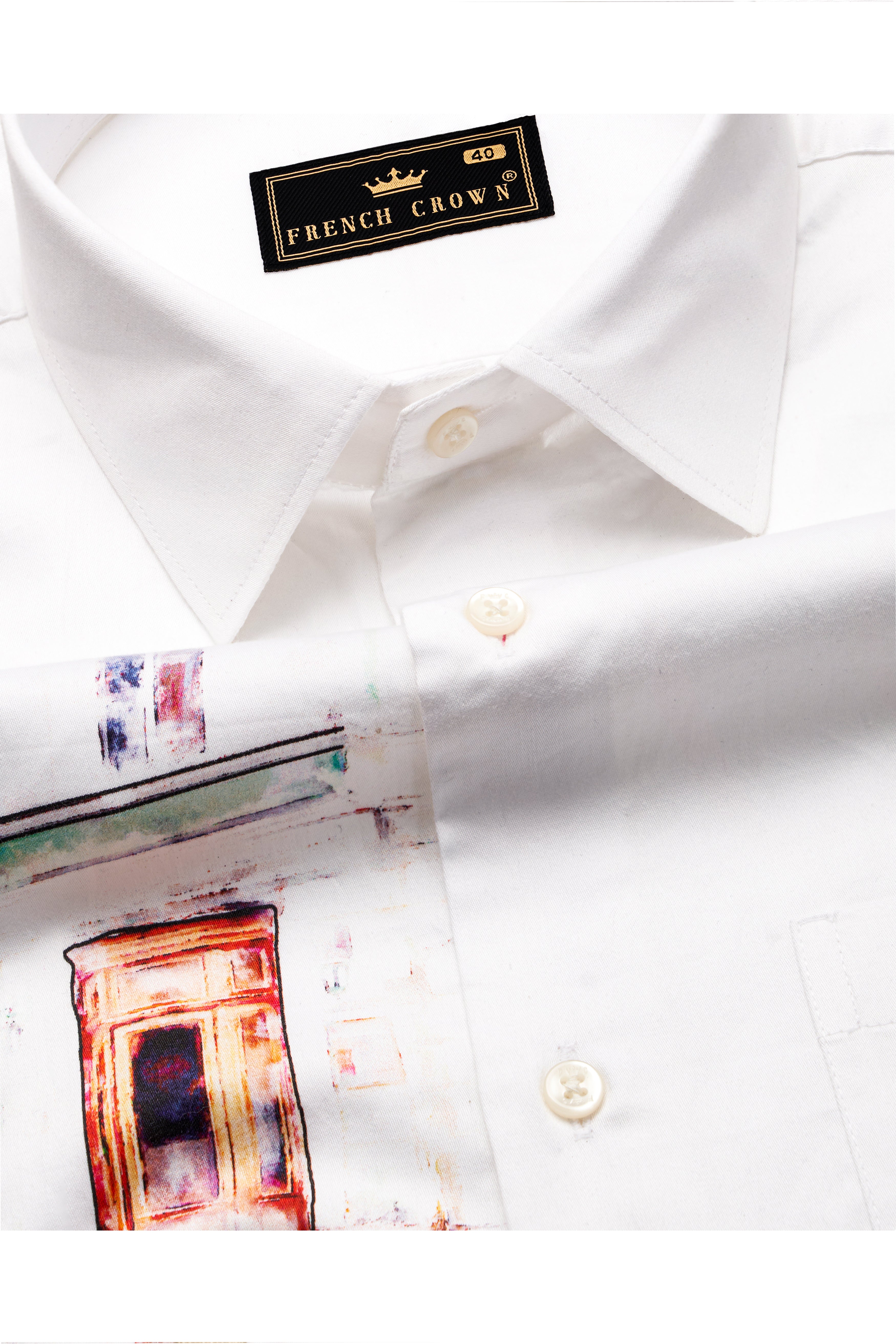 Bright White Printed Super Soft Premium Cotton Designer Shirt 10172-38, 10172-H-38, 10172-39, 10172-H-39, 10172-40, 10172-H-40, 10172-42, 10172-H-42, 10172-44, 10172-H-44, 10172-46, 10172-H-46, 10172-48, 10172-H-48, 10172-50, 10172-H-50, 10172-52, 10172-H-52A