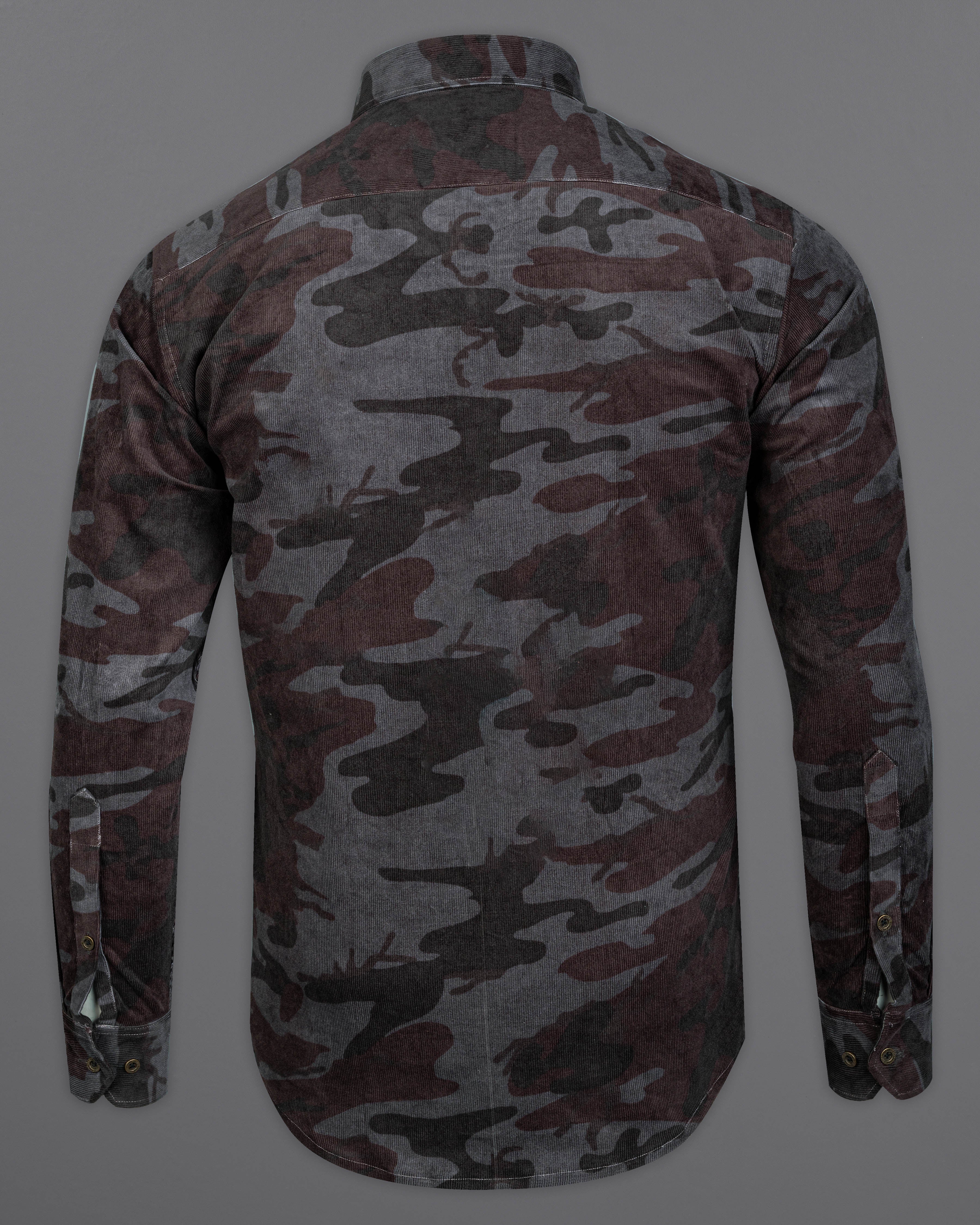 Cape Cod Gray and Bistre Brown Camouflage Corduroy Designer Shirt 10174-BD-MB-D123-38, 10174-BD-MB-D123-H-38, 10174-BD-MB-D123-39, 10174-BD-MB-D123-H-39, 10174-BD-MB-D123-40, 10174-BD-MB-D123-H-40, 10174-BD-MB-D123-42, 10174-BD-MB-D123-H-42, 10174-BD-MB-D123-44, 10174-BD-MB-D123-H-44, 10174-BD-MB-D123-46, 10174-BD-MB-D123-H-46, 10174-BD-MB-D123-48, 10174-BD-MB-D123-H-48, 10174-BD-MB-D123-50, 10174-BD-MB-D123-H-50, 10174-BD-MB-D123-52, 10174-BD-MB-D123-H-52A