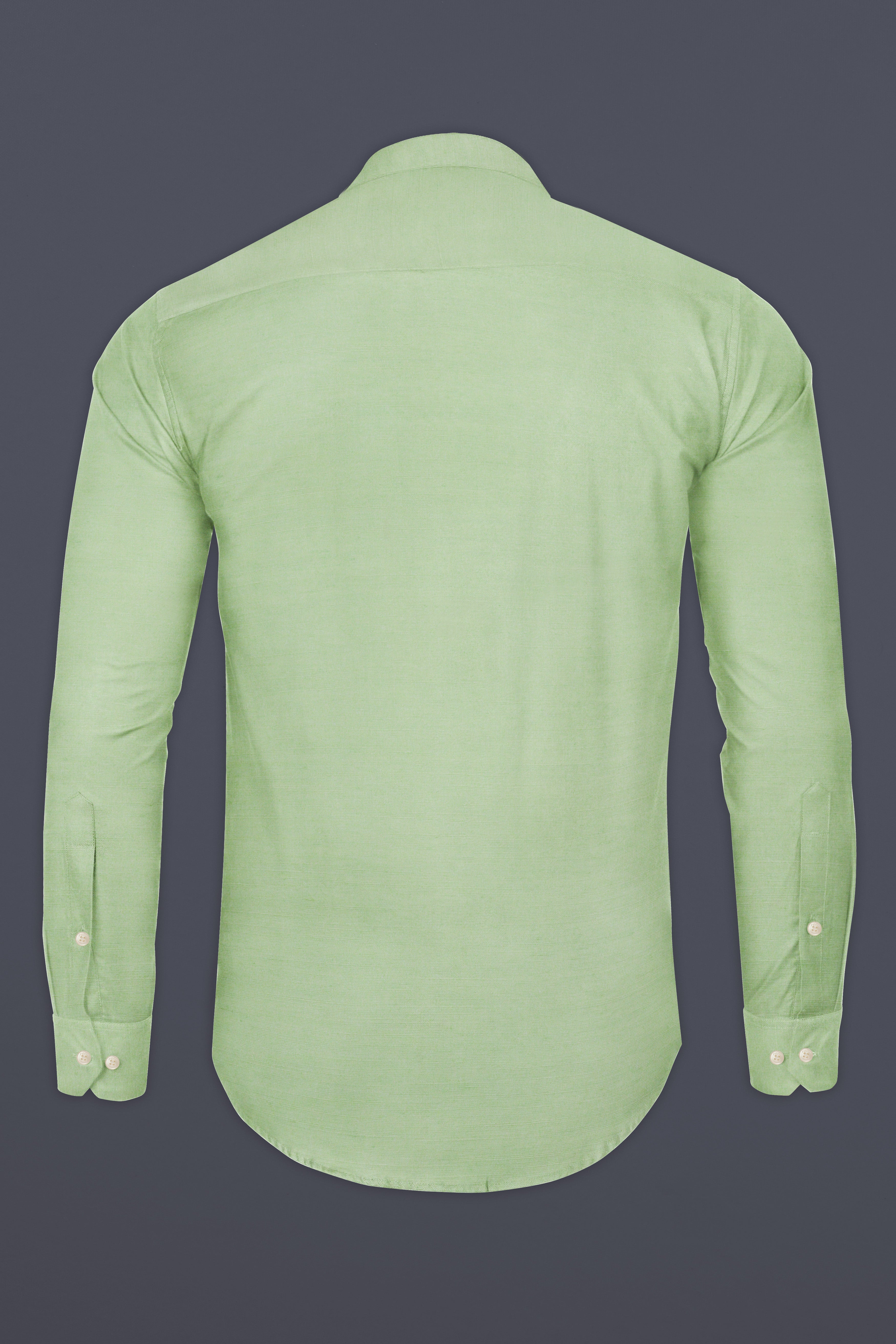 Moss Green Luxurious Linen Designer Shirt