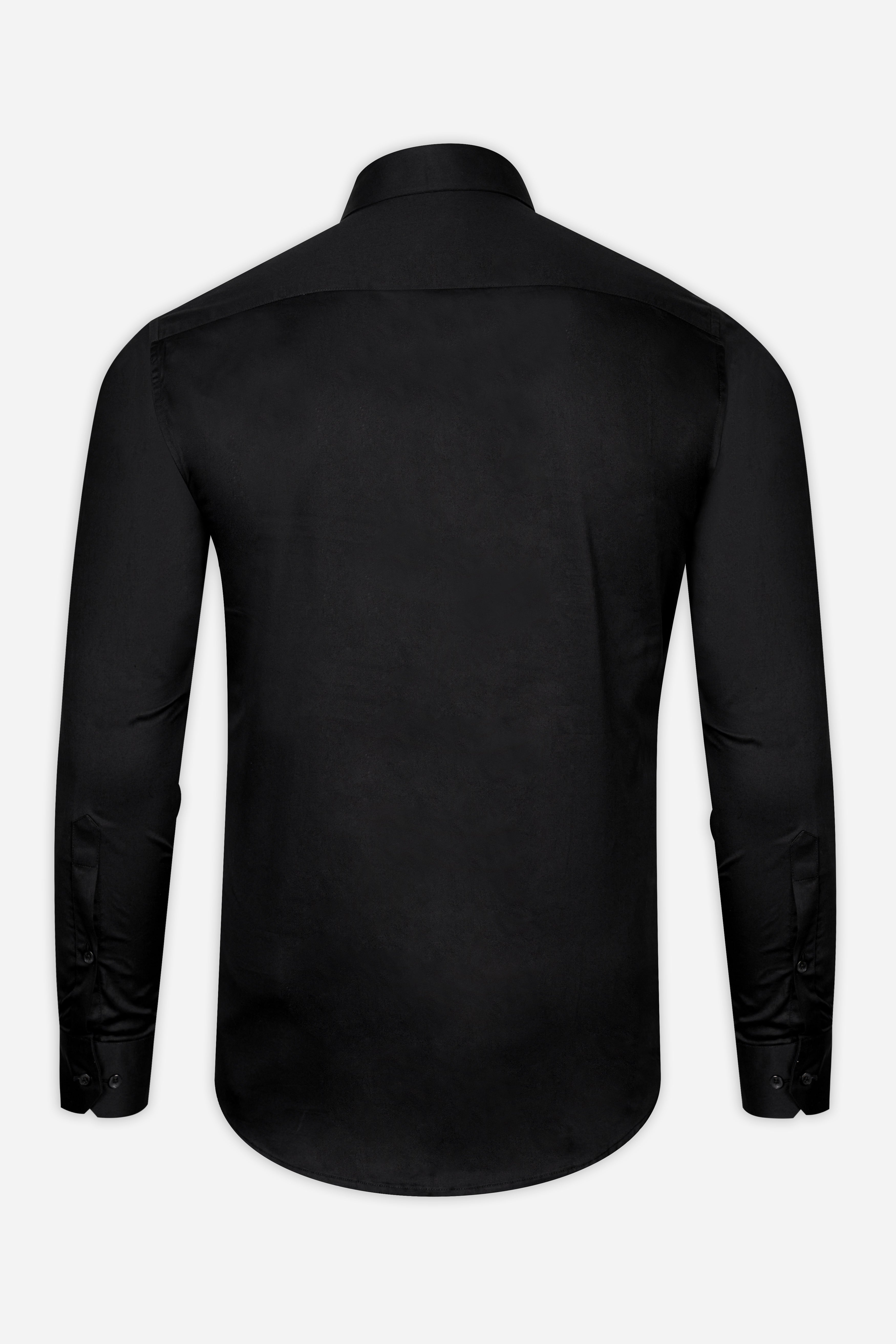 Jade Black with Artisanal Aari Embroidery Work Super Soft Premium Cotton Designer Shirt