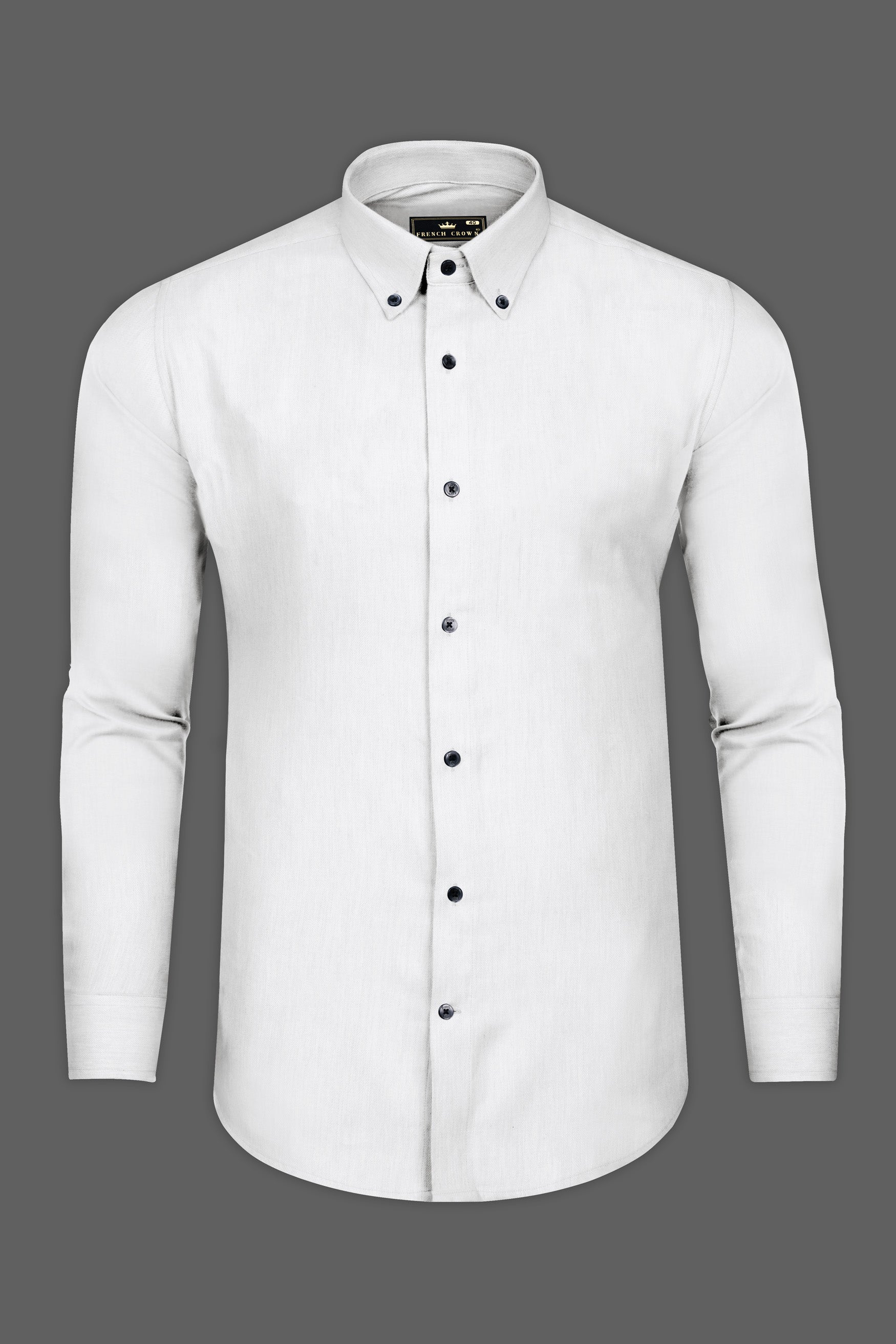 Bright White Luxurious Linen Shirt