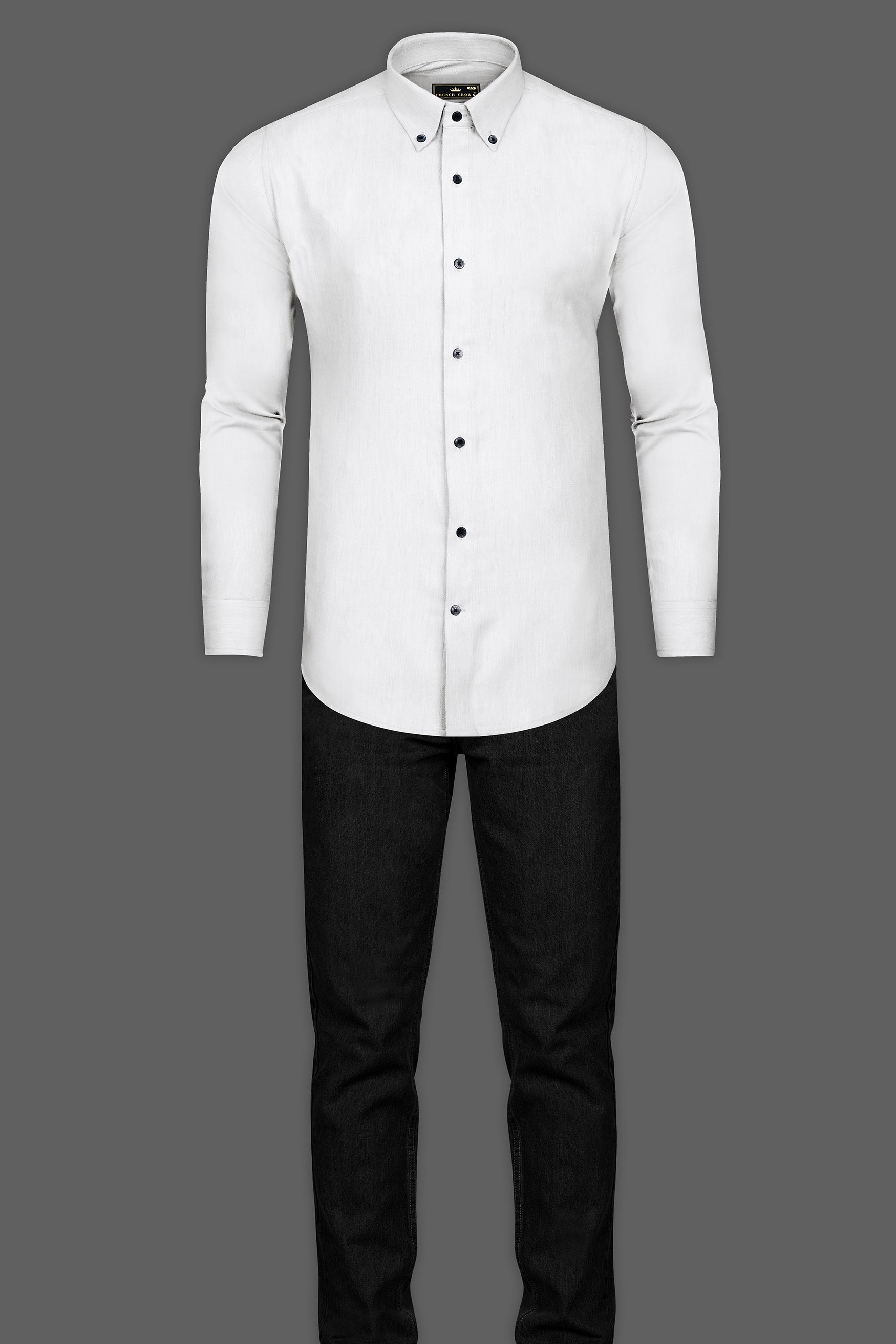 Bright White Luxurious Linen Shirt