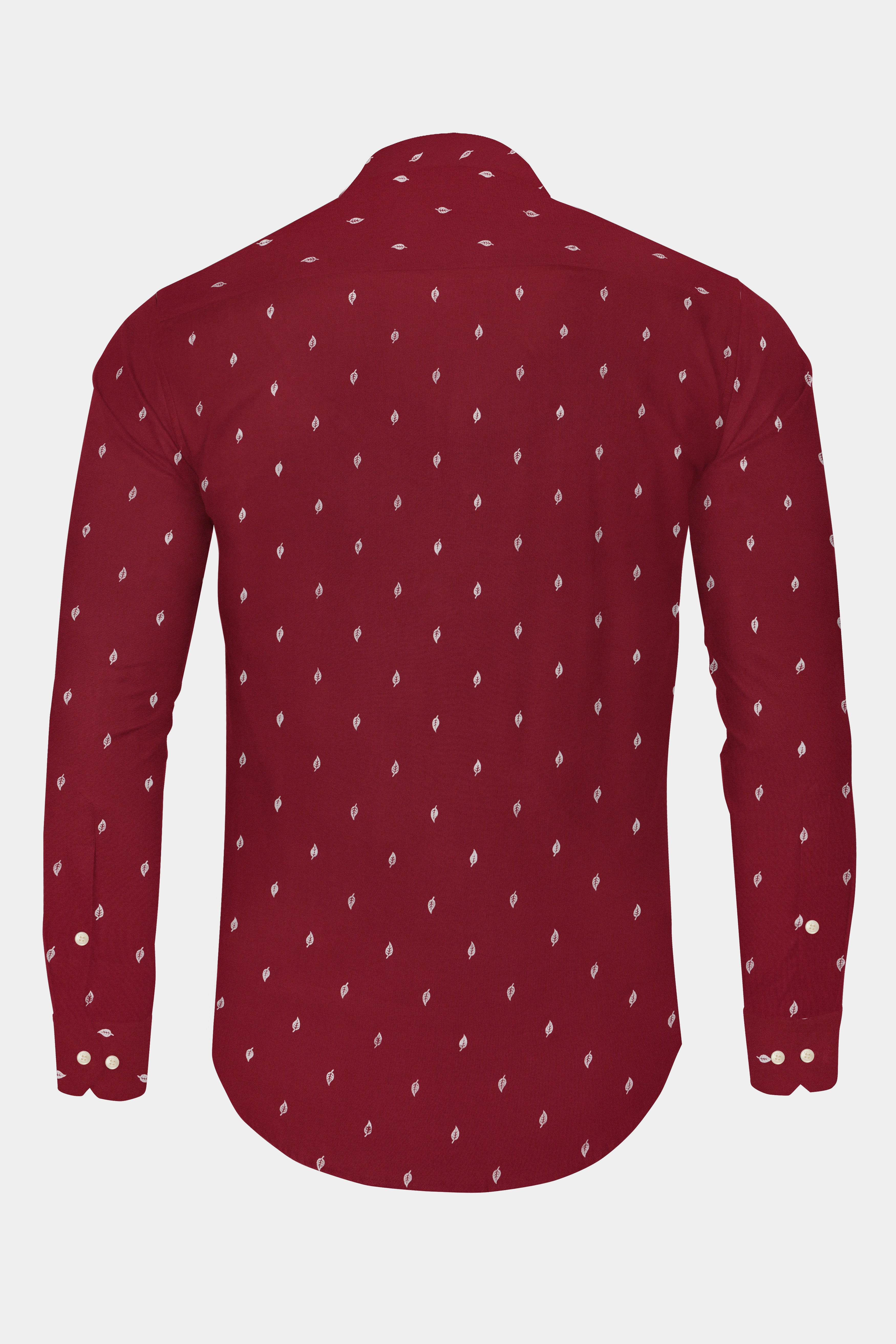 Cardinal Red and Black Premium Tencel Designer Shirt
