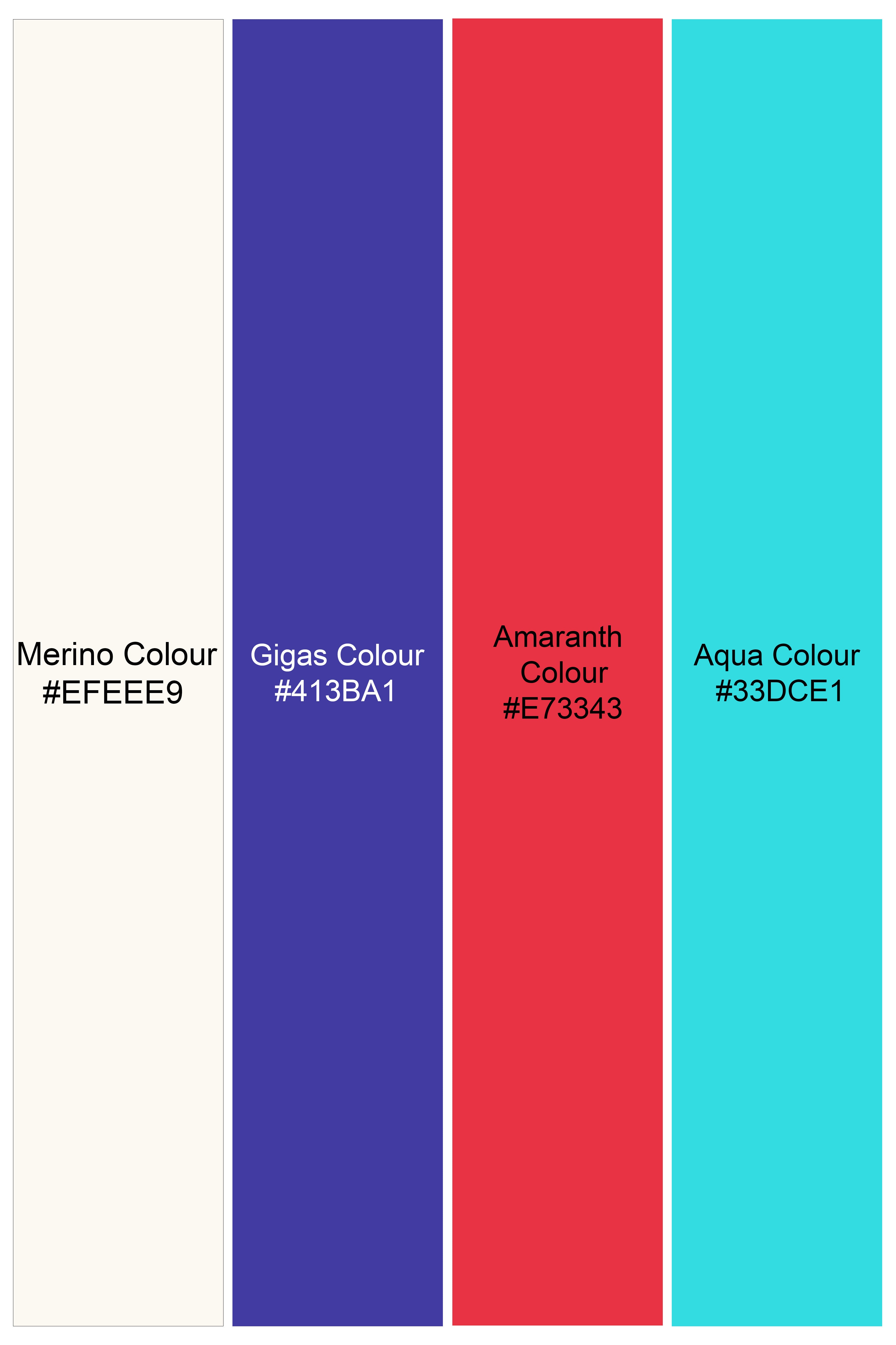 Merino Off White Printed Super Soft Premium Cotton Kurta Shirt