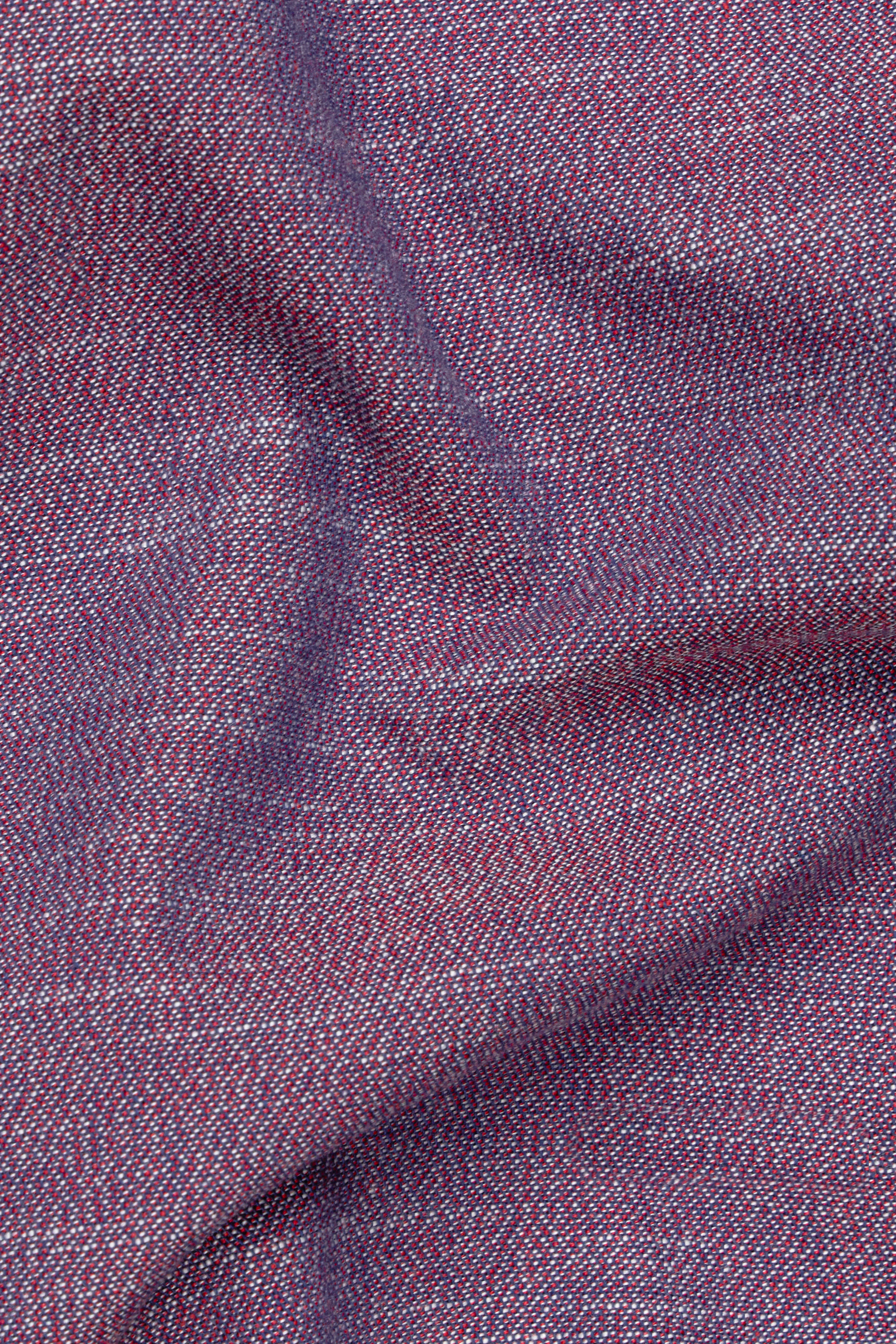 Byzantium Purple Chambray Button Down Shirt