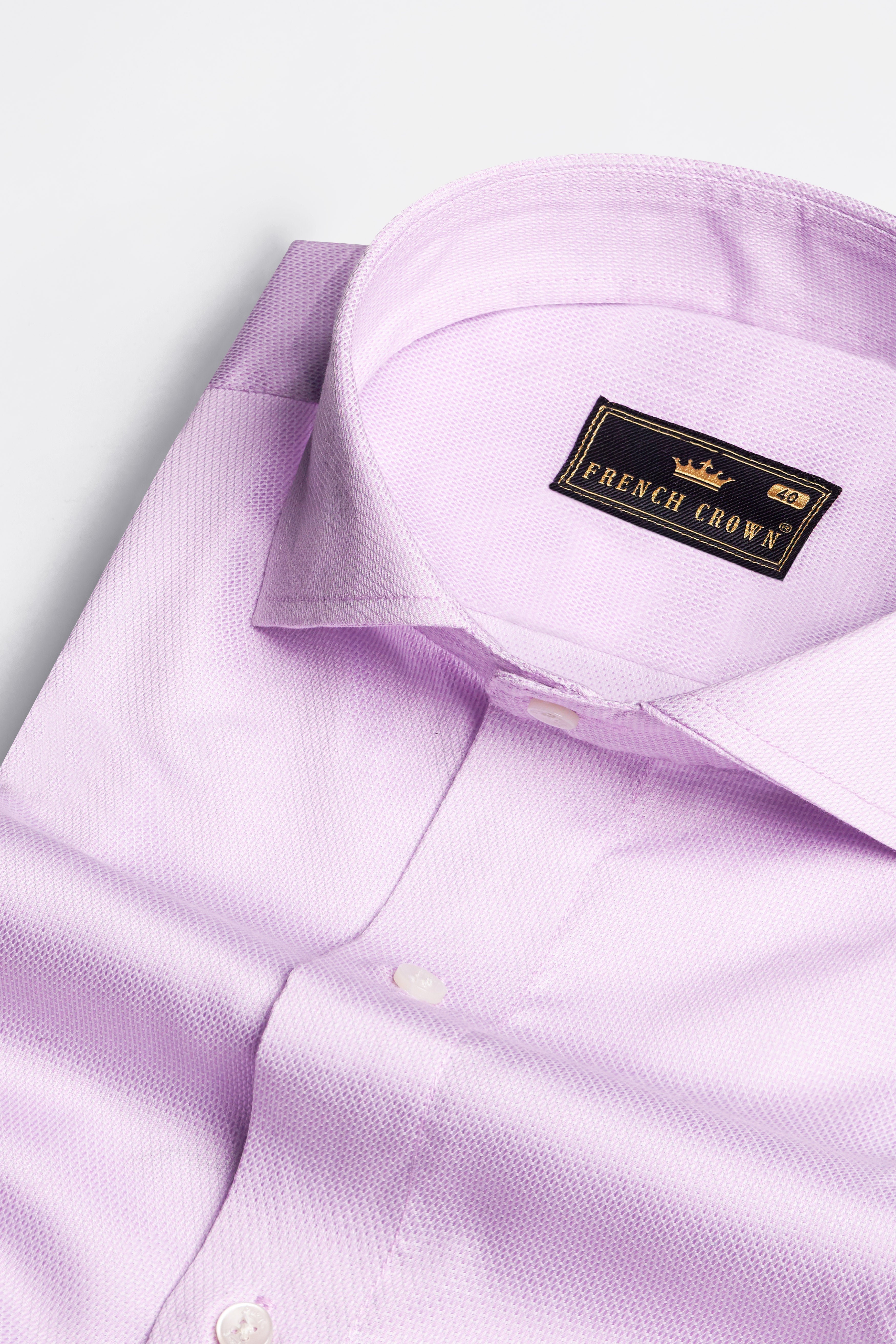 Moonraker Pink Dobby Textured Premium Giza Cotton Shirt