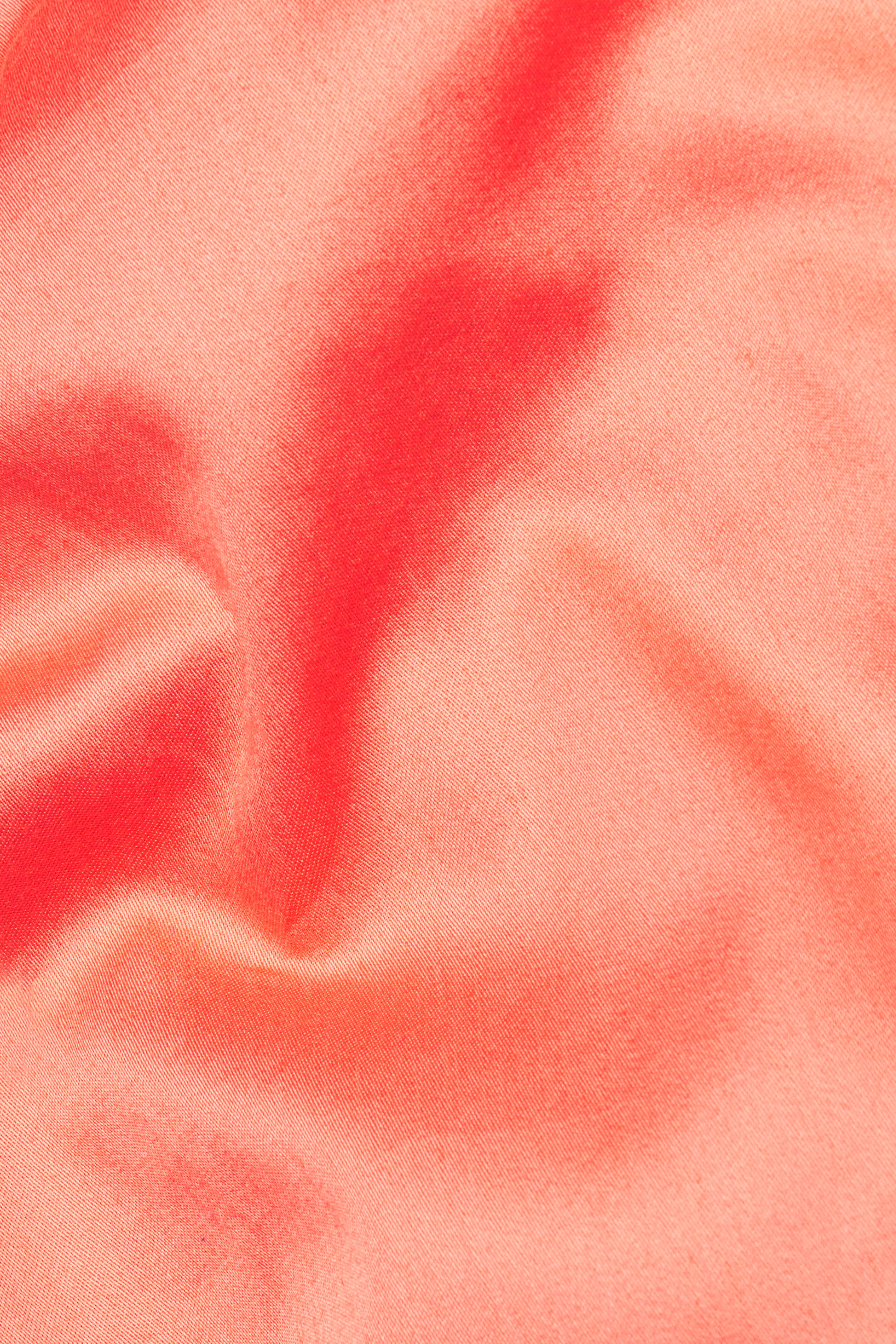 Vivid Tangerine Orange Twill Premium Cotton Shirt