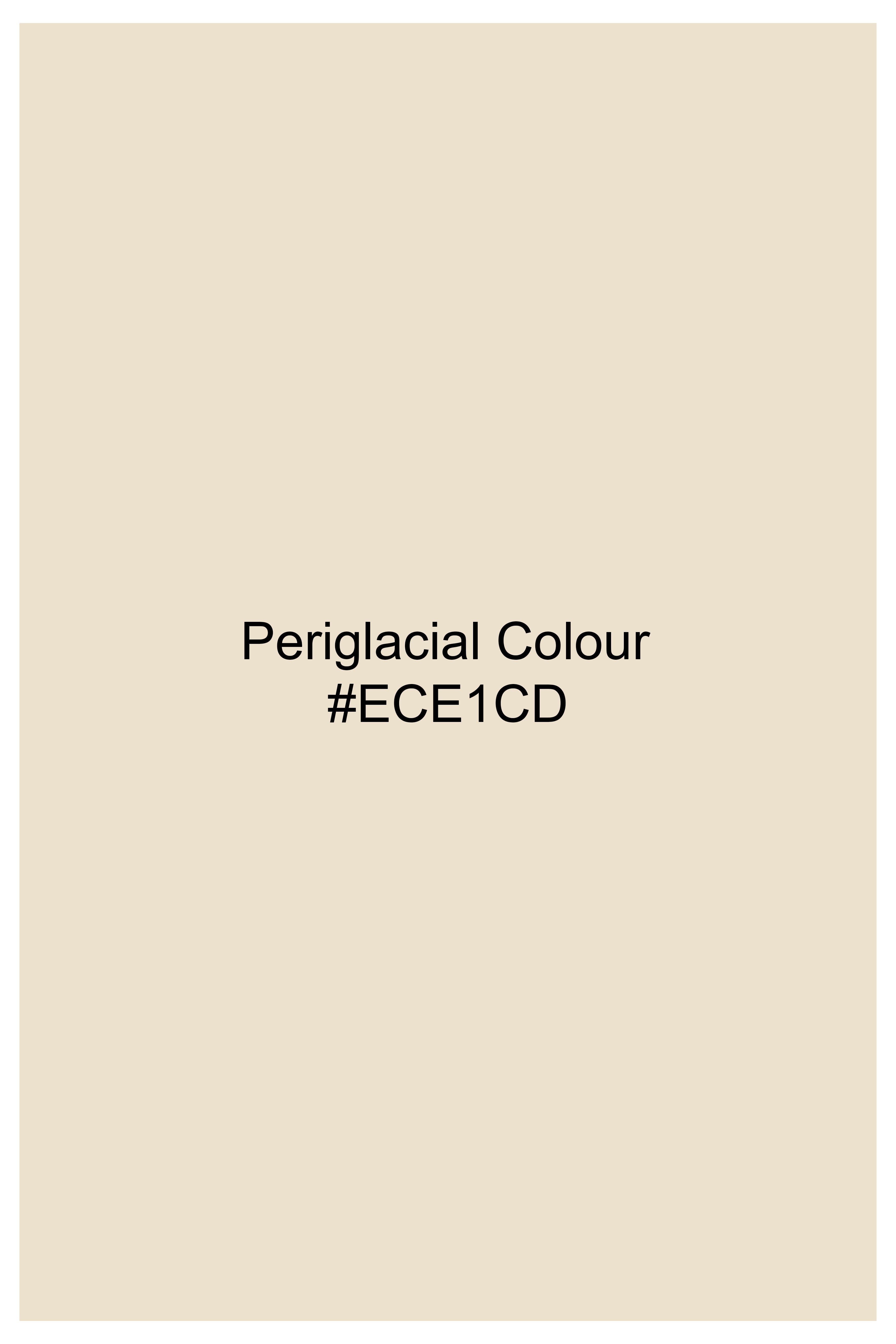 Periglacial Beige Flannel Overshirt