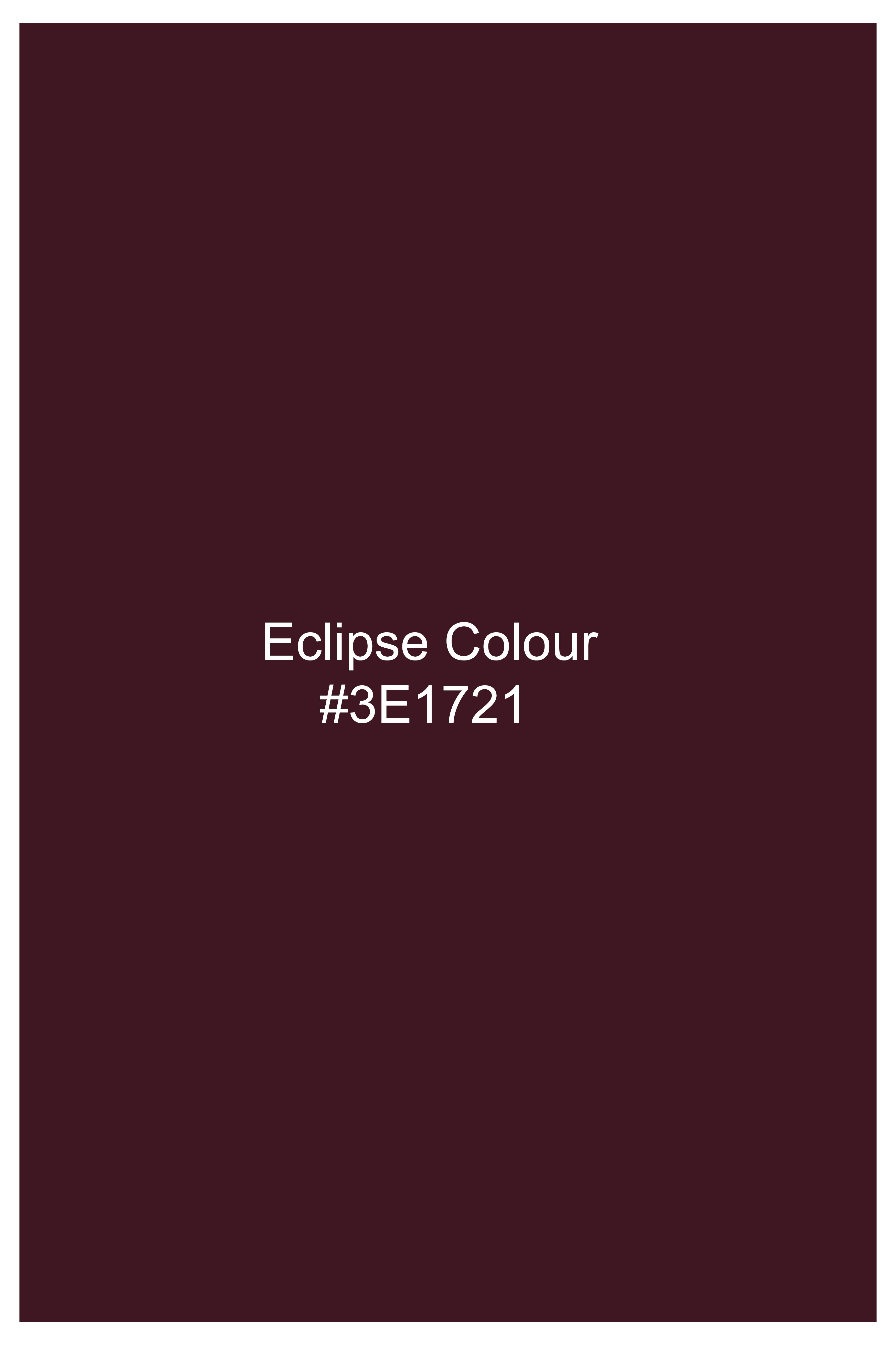 Eclipse Maroon Jacquard Textured Premium Giza Cotton Shirt