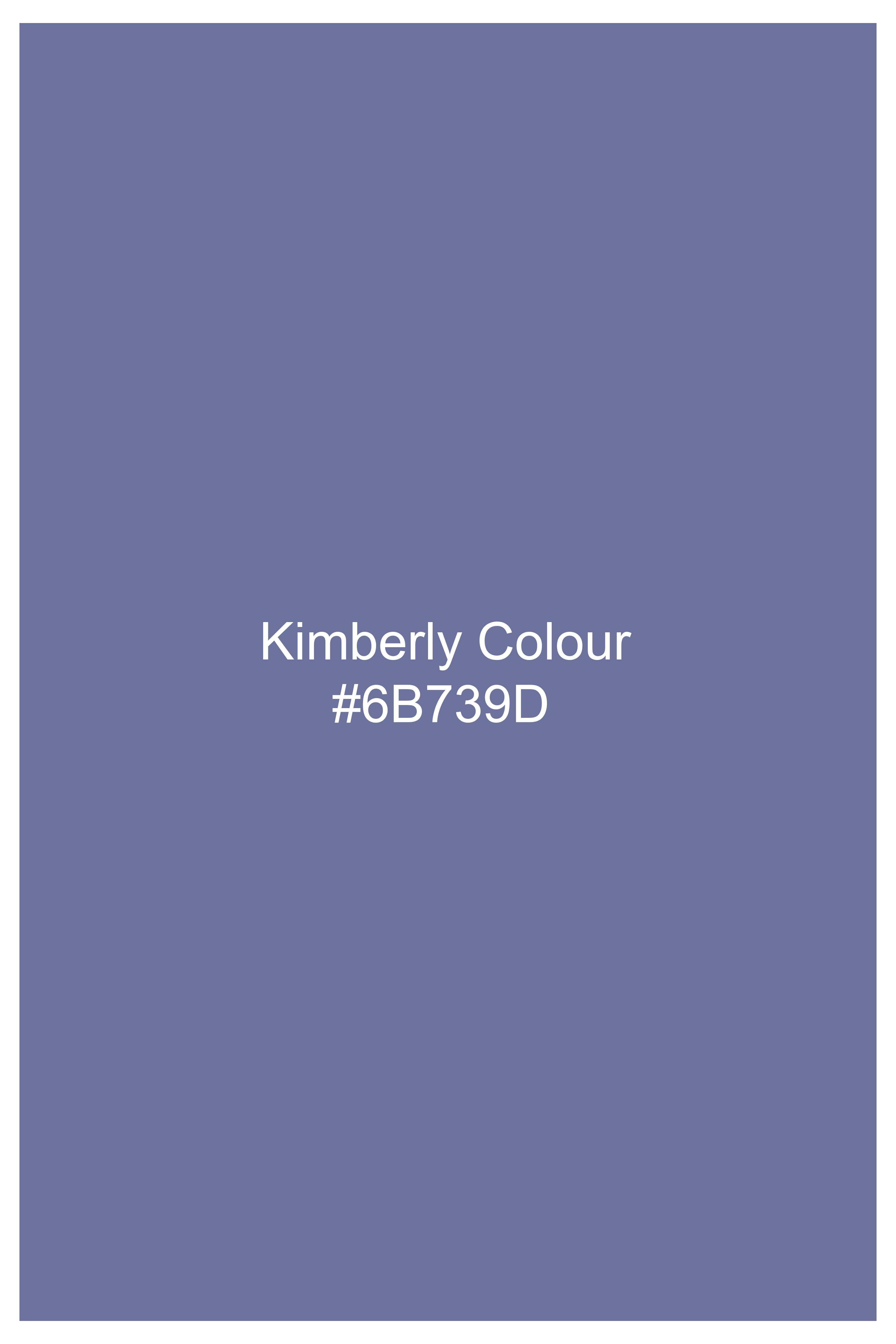 Kimberly Blue Luxurious Linen Button Down Designer Shirt