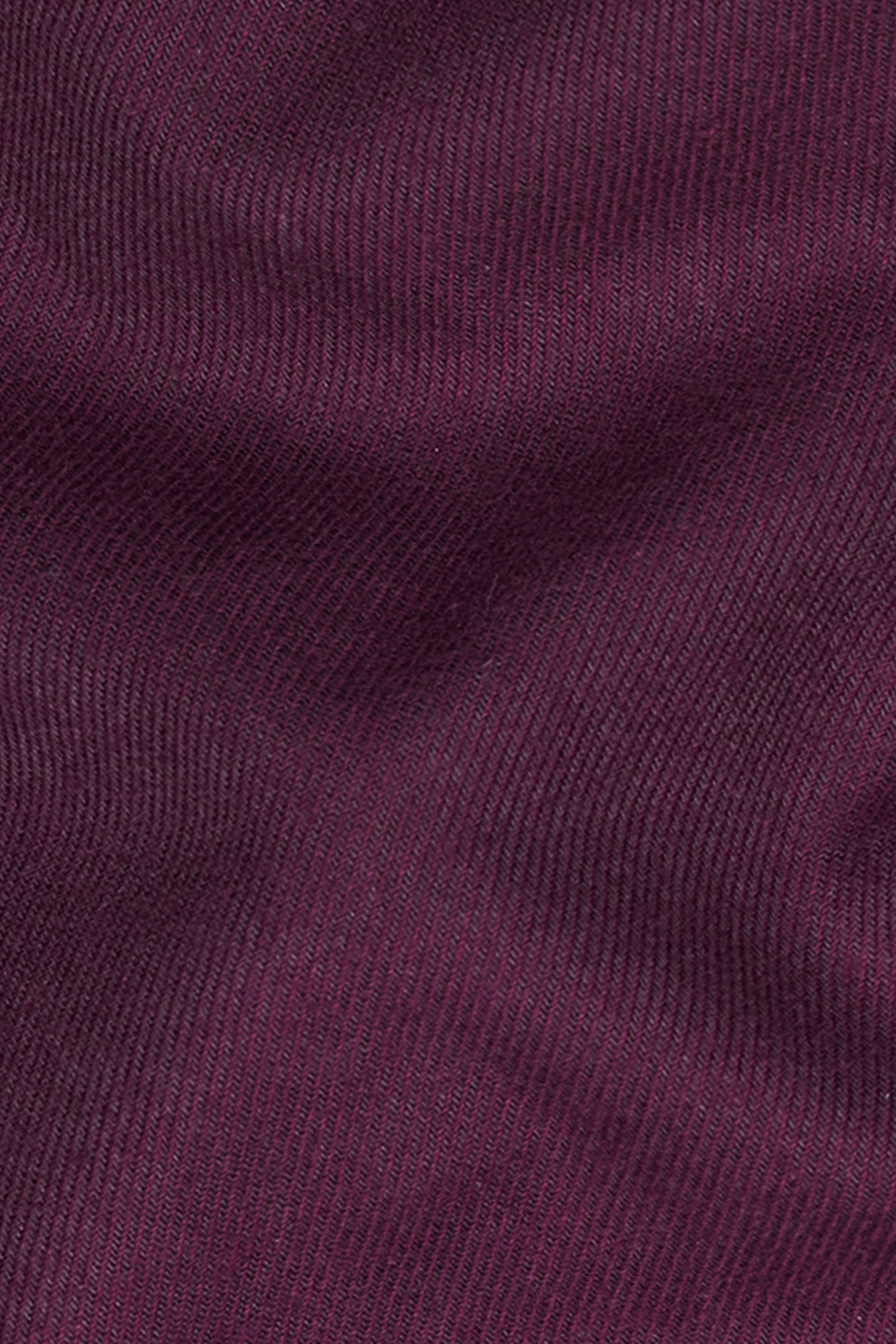 Wine Berry Flannel Button Down Overshirt