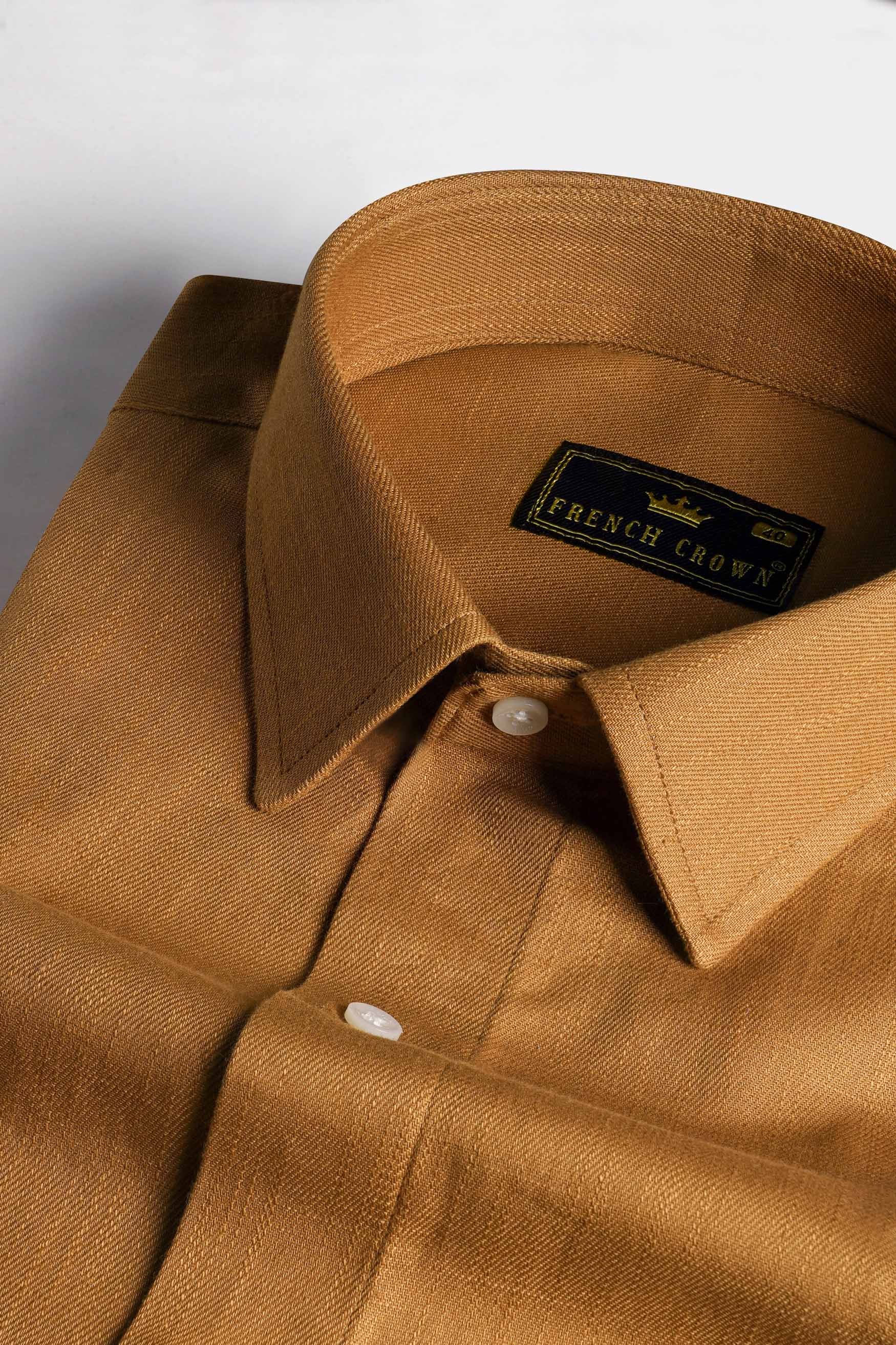 Cape Palliser Brown Chambray Shirt