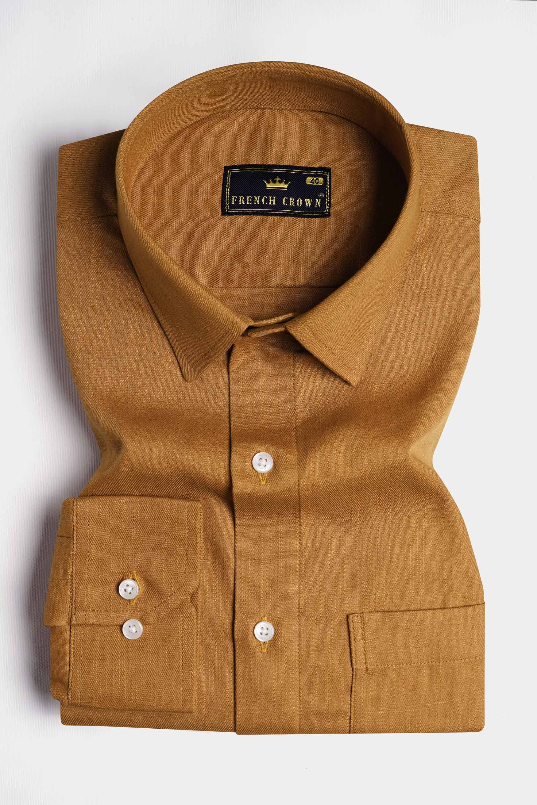 Cape Palliser Brown Chambray Shirt