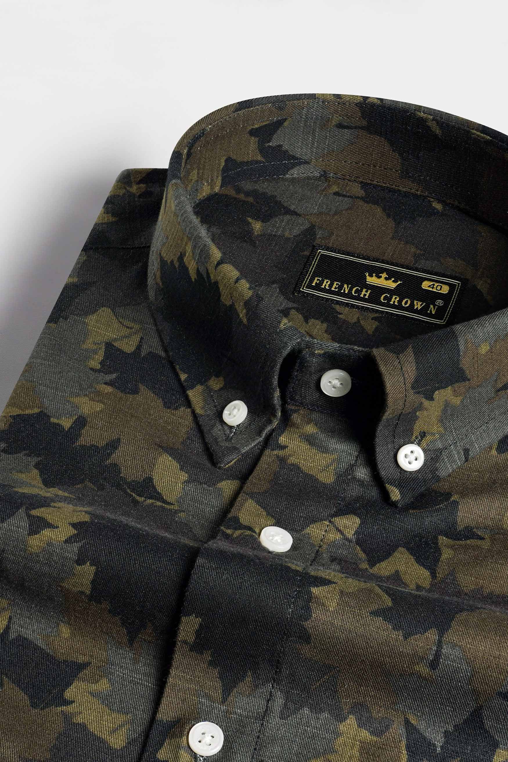 Matterhorn Brown with Black and Brownish Royal Oxford Shirt