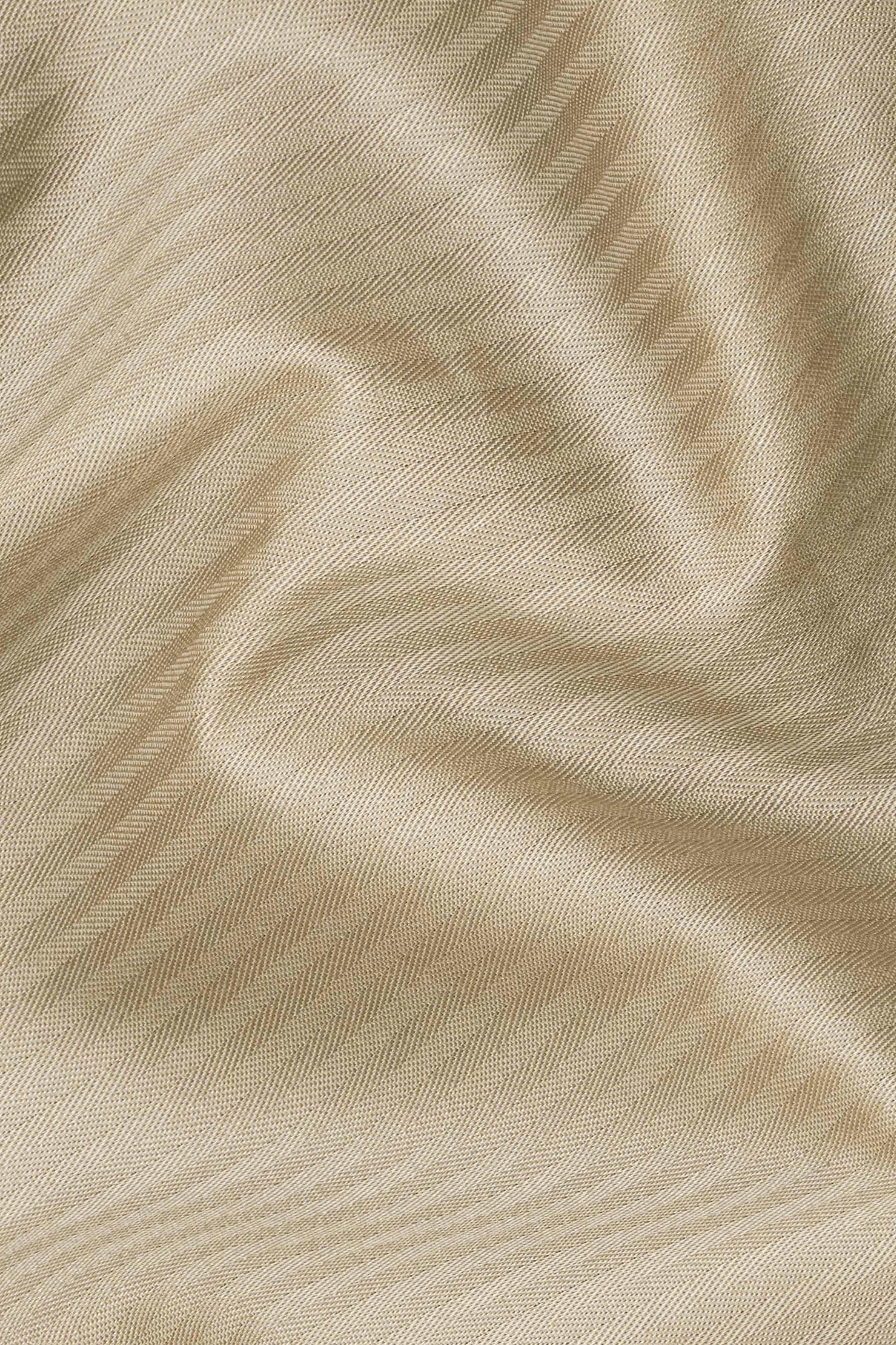 Mongoose Brown Striped with Black Cuffs and Collar Dobby Premium Giza Cotton Shirt