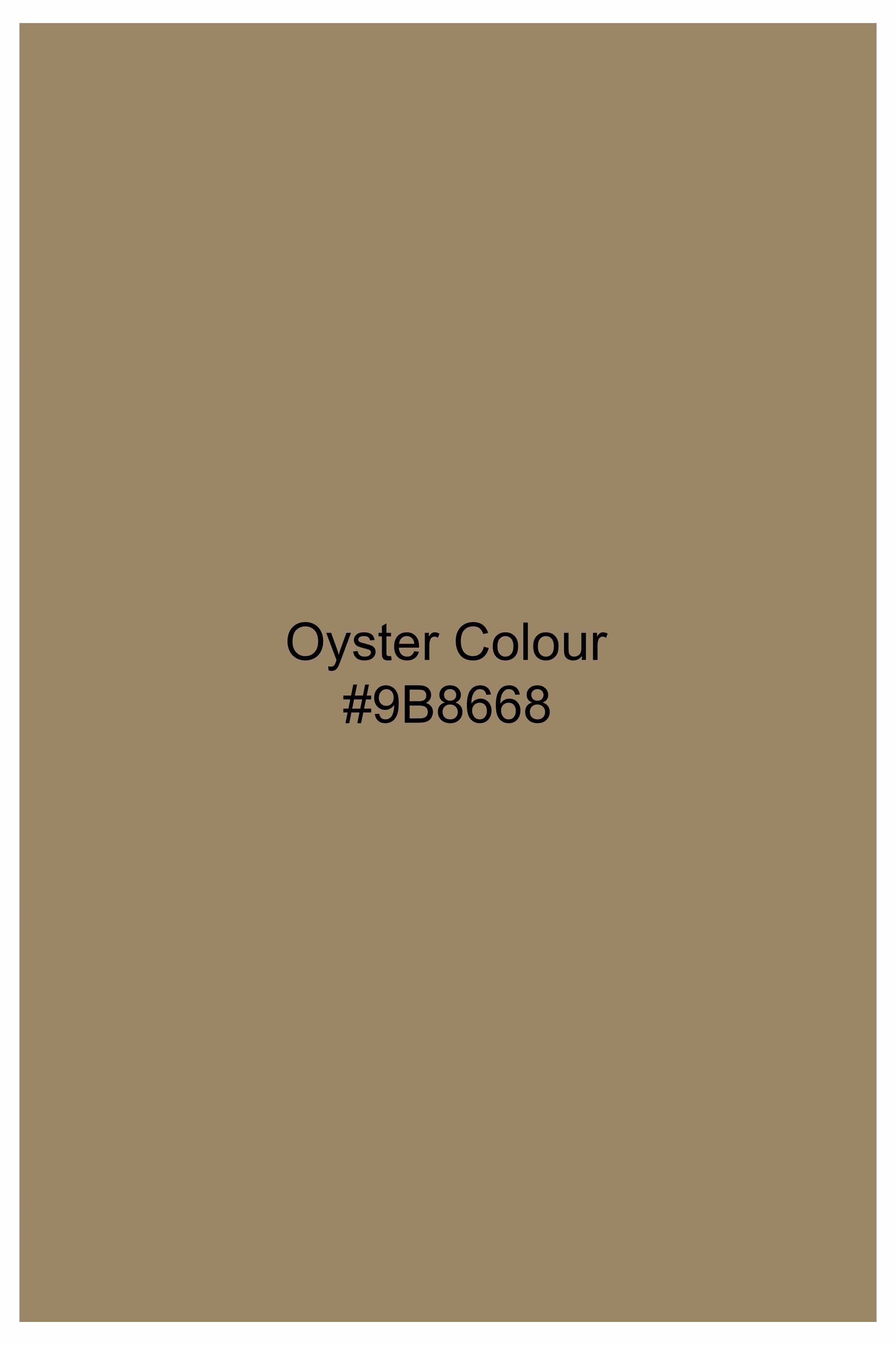 Oyster Brown Flannel Designer Shirt