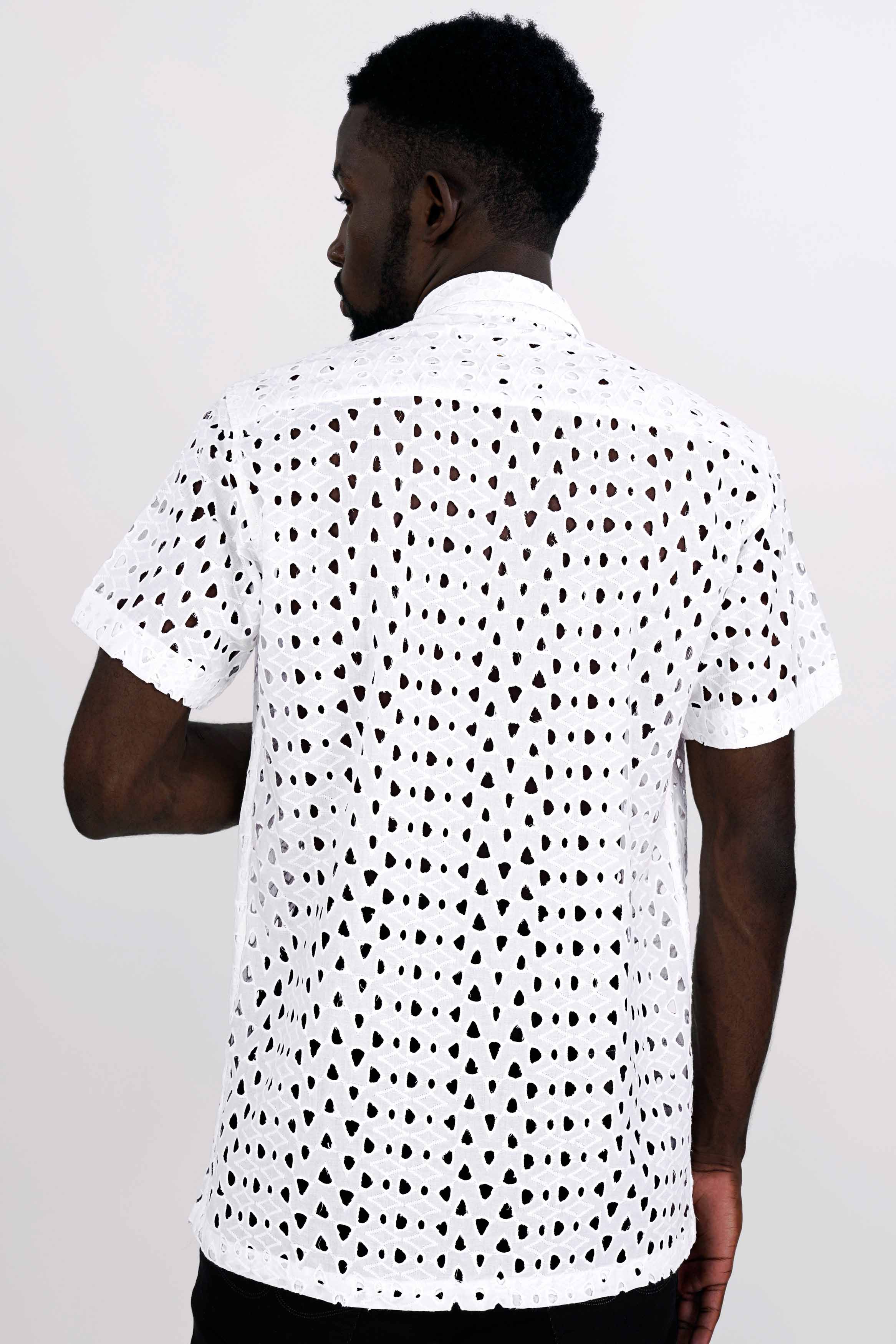 Bright White Premium Cotton Designer Shirt