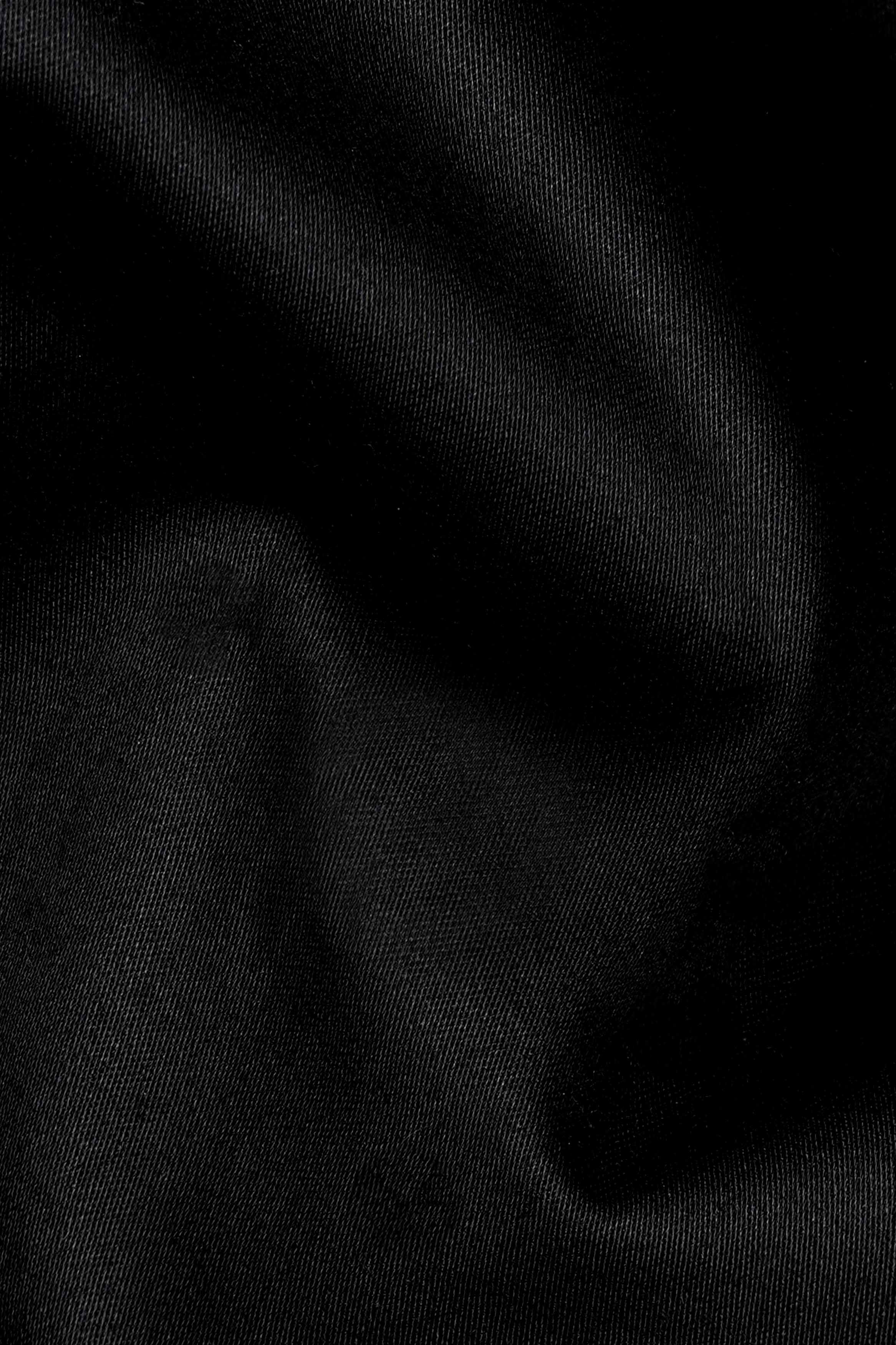 Jade Black Super Soft Premium Concealed Button Cotton Designer Shirt