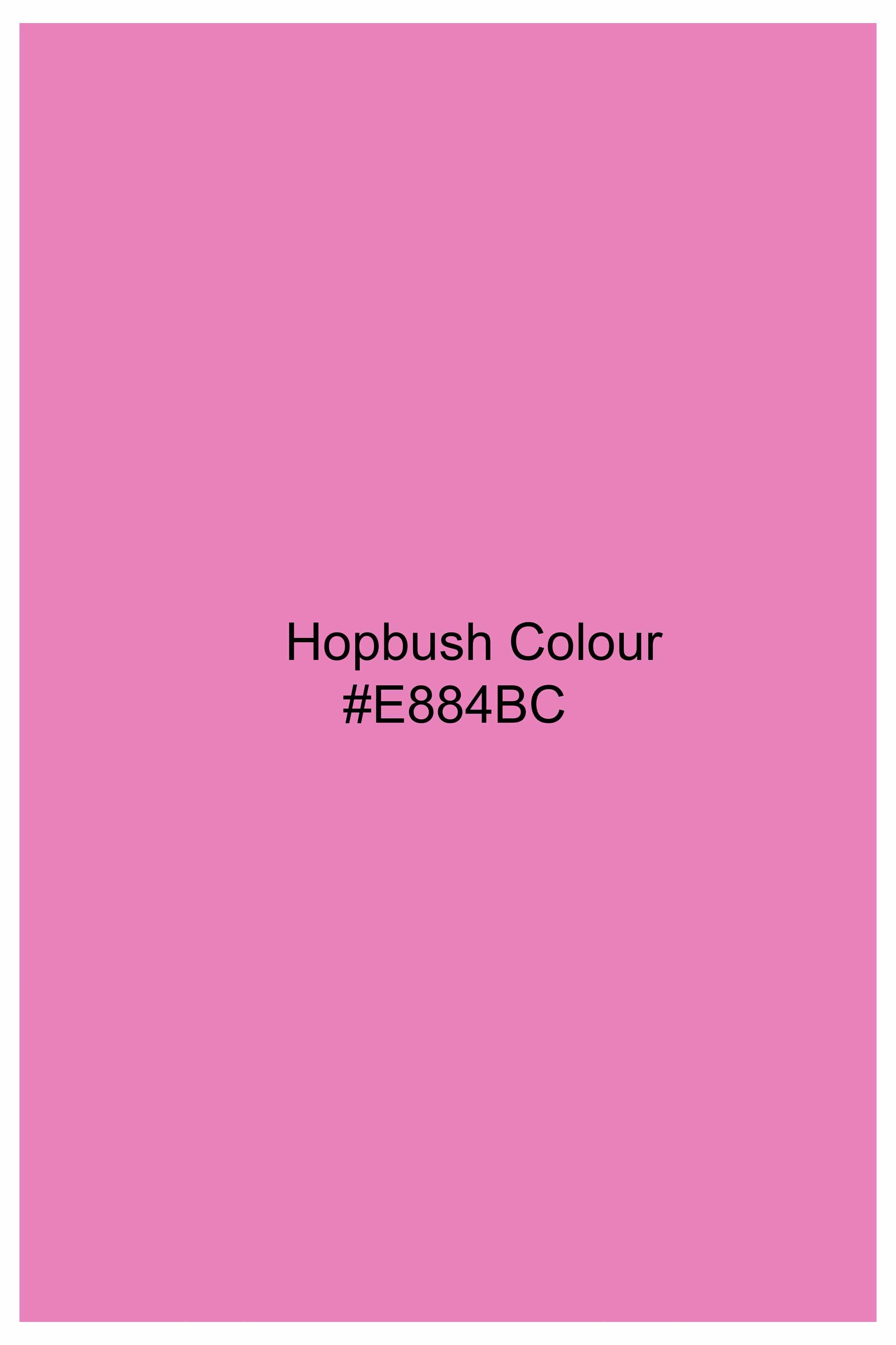 Hopbush Pink Dobby Textured Premium Giza Cotton Shirt