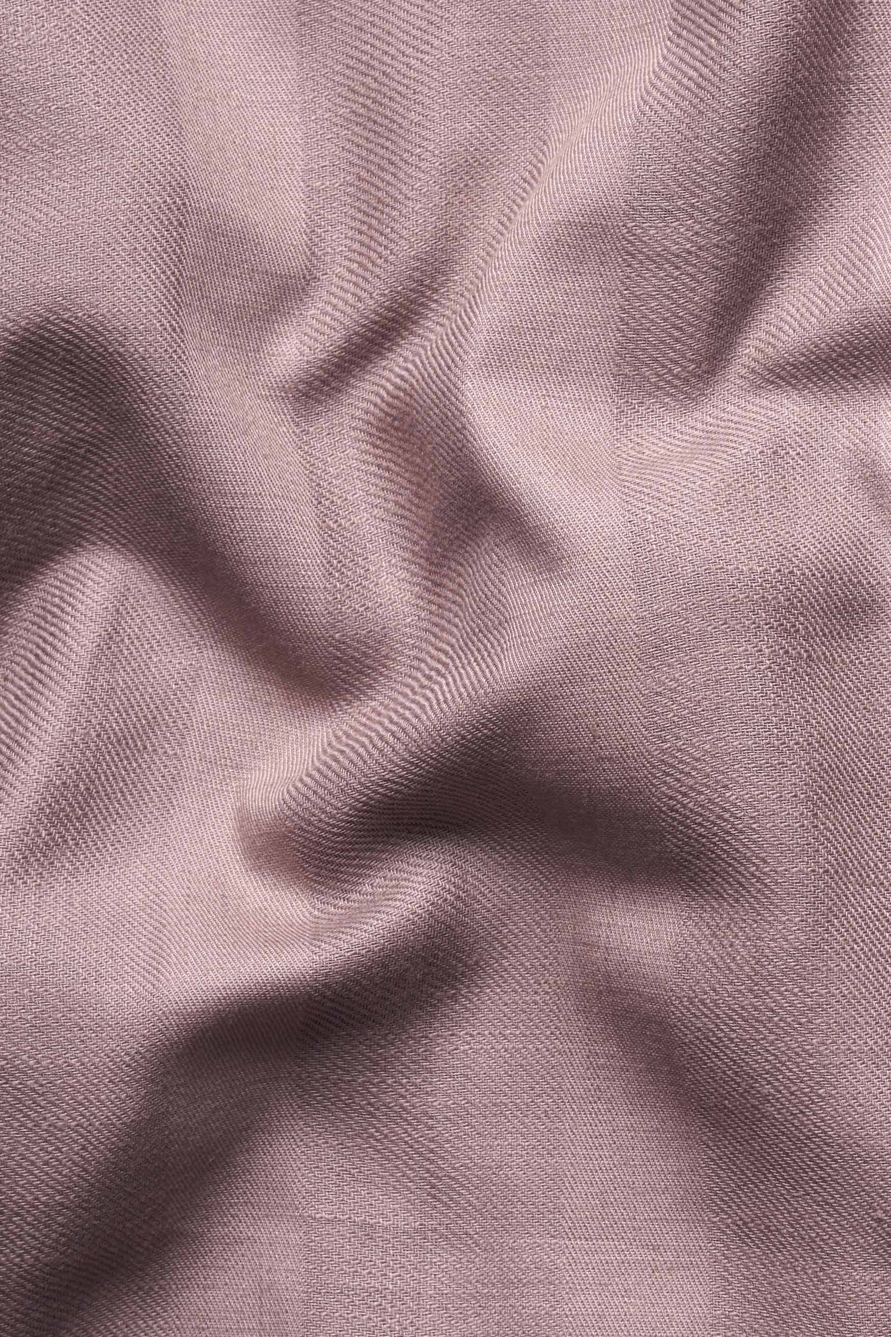 Oriental Lavender Thick Striped Dobby Textured Premium Giza Cotton Shirt