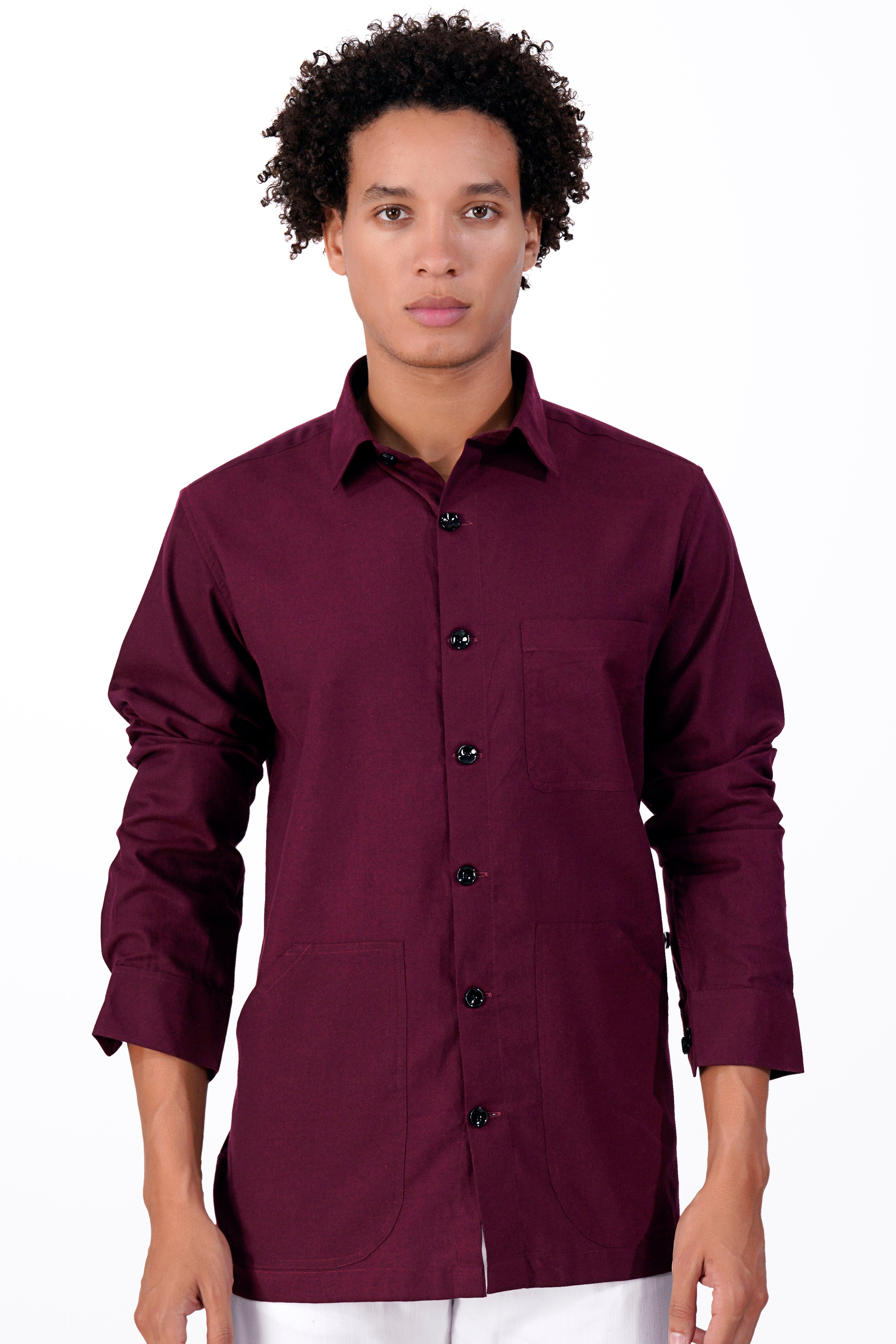 Toledo Wine Flannel Designer Shirt