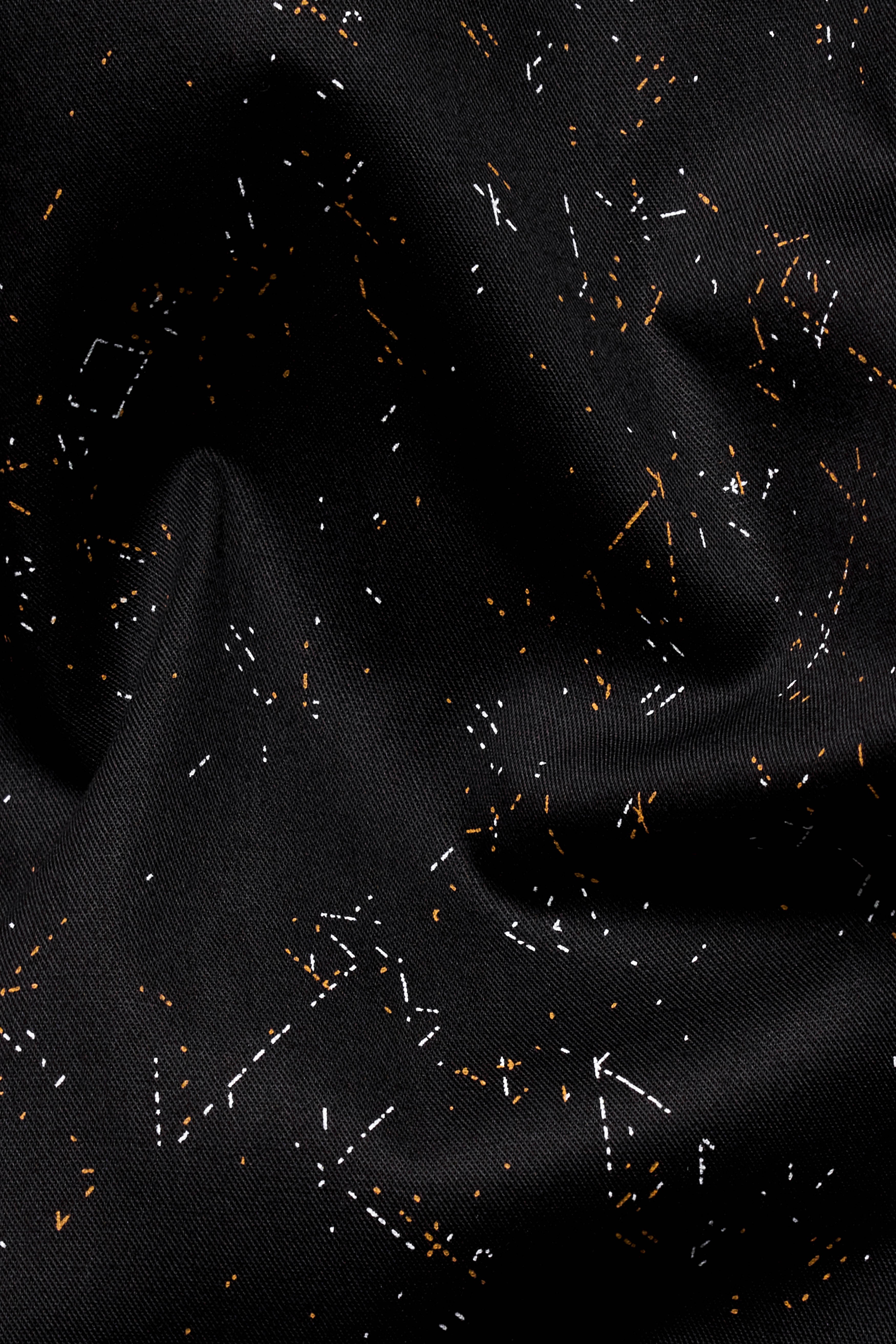 Jade Black Printed Twill Premium Cotton Shirt