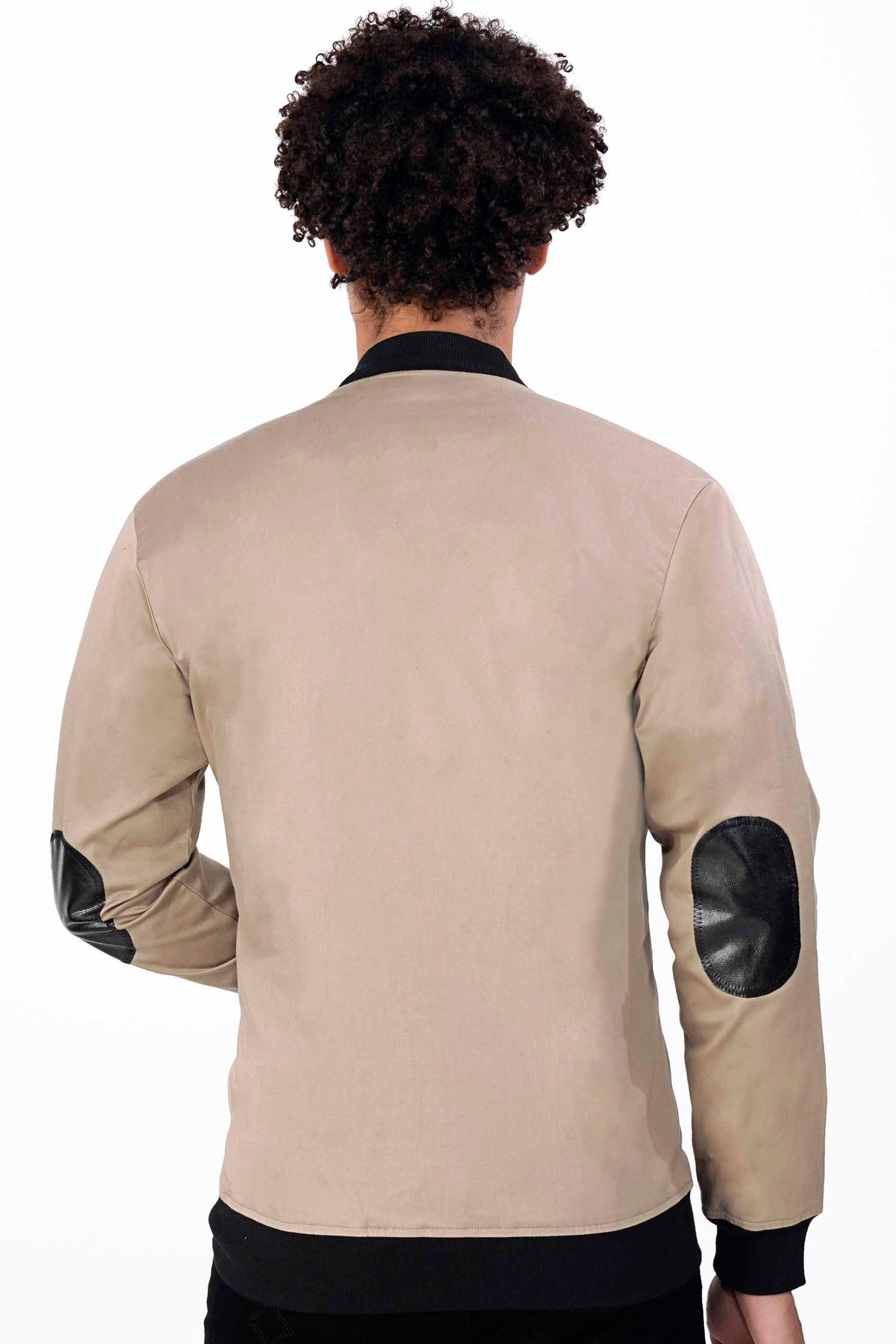 Thatch Brown Premium Cotton Bomber Jacket