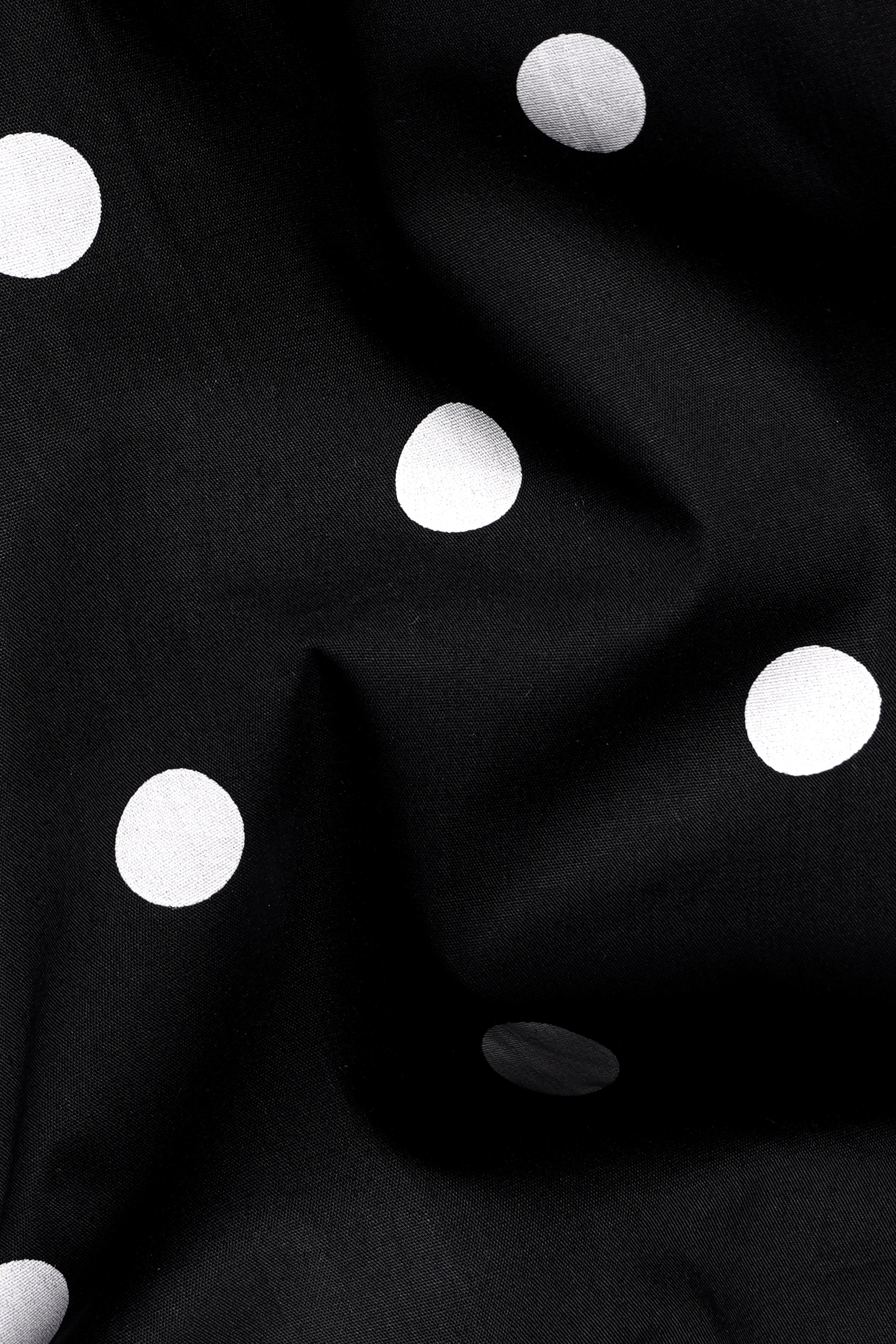 Jade Black and White Polka Dotted Shirt