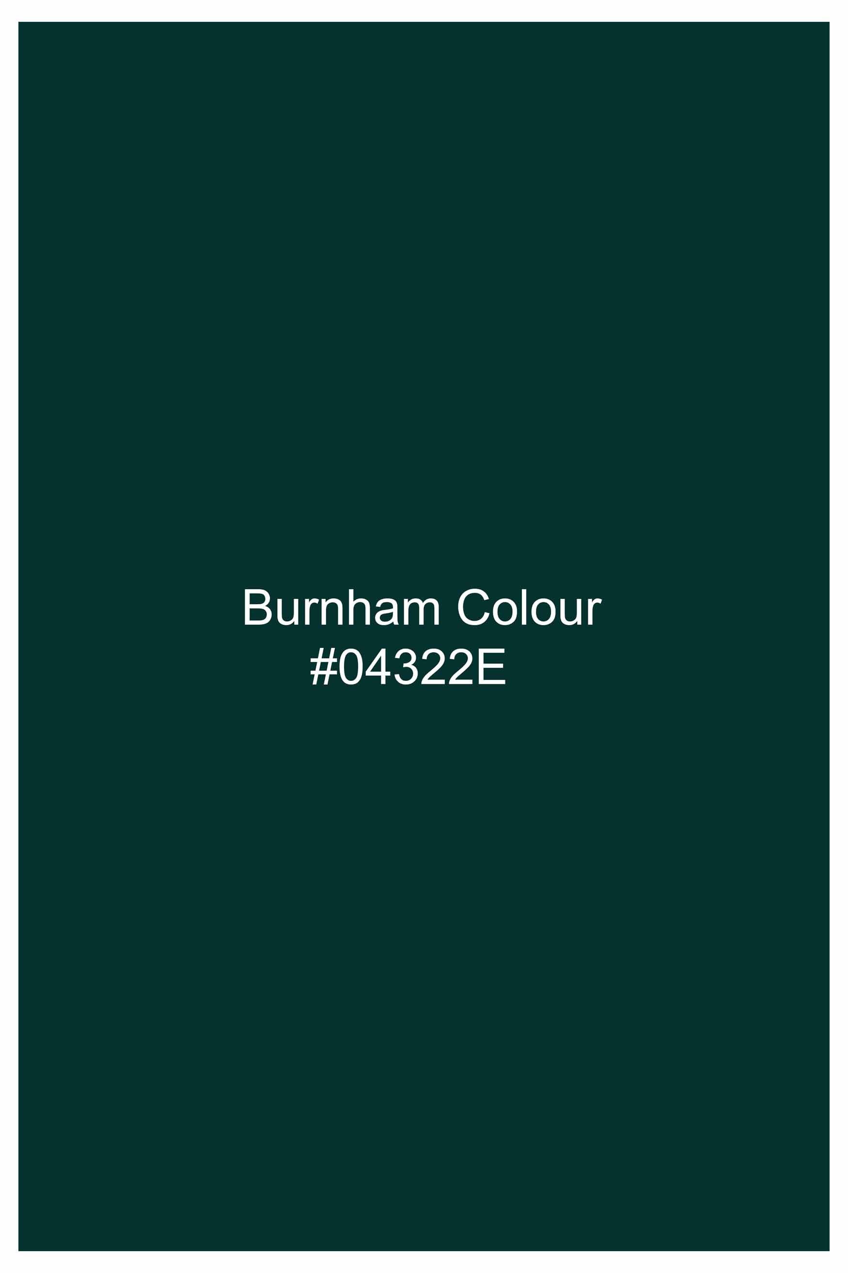 Burnham Green Subtle Sheen Super Soft Premium Cotton Shirt