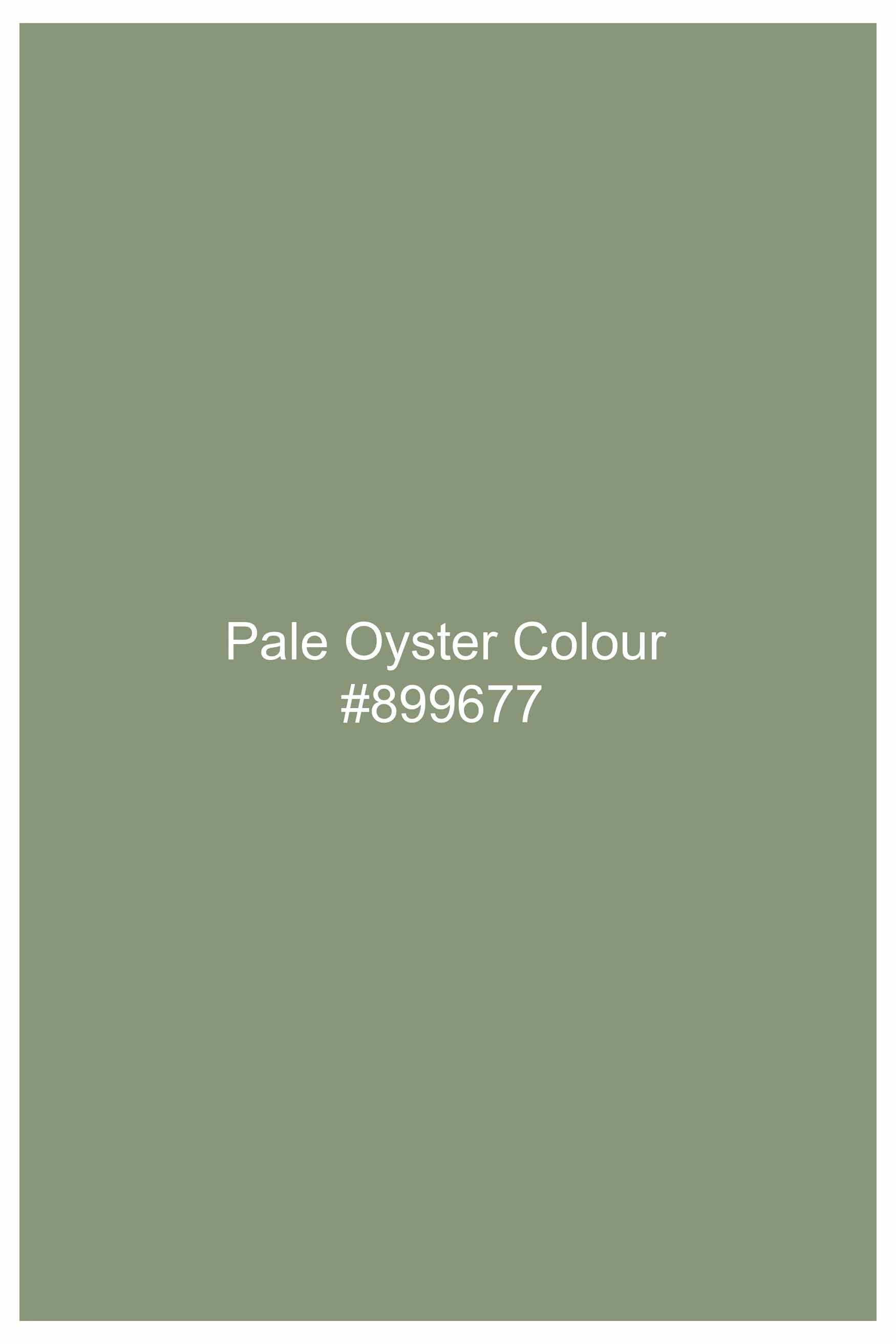 Pale Oyster Green Subtle Sheen Super Soft Premium Cotton Shirt