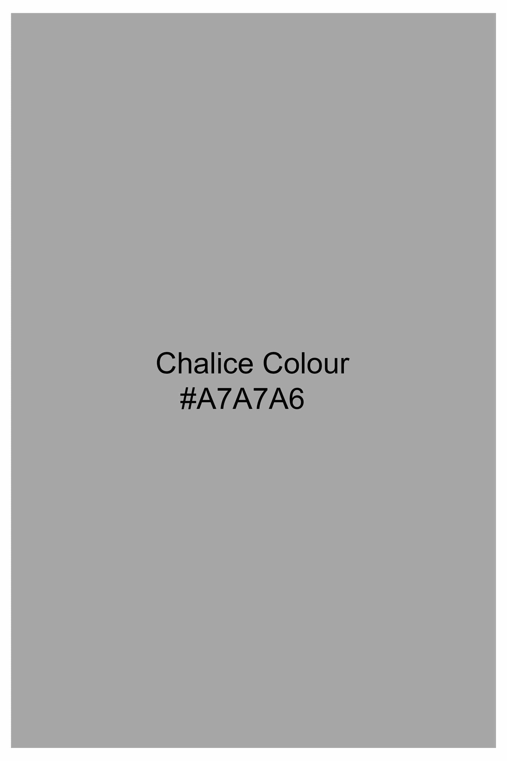 Chalice Gray Subtle Sheen Super Soft Premium Cotton Shirt