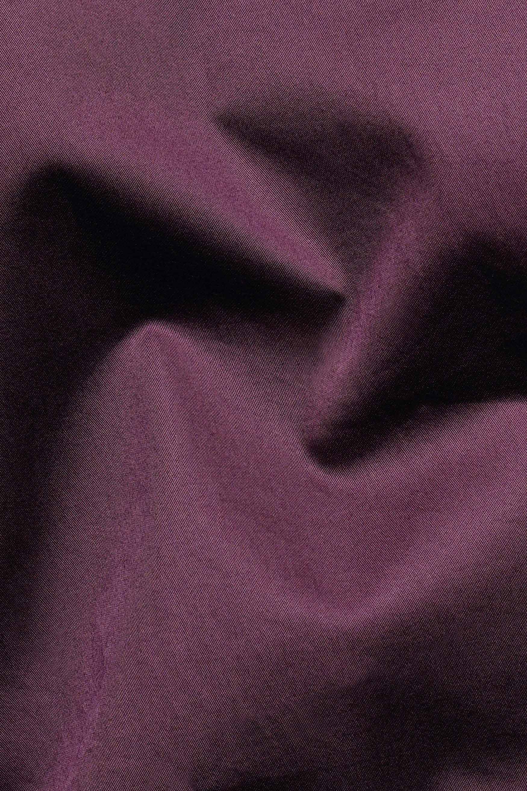 Matterhorn Maroon Subtle Sheen Super Soft Premium Cotton Mandarin Shirt