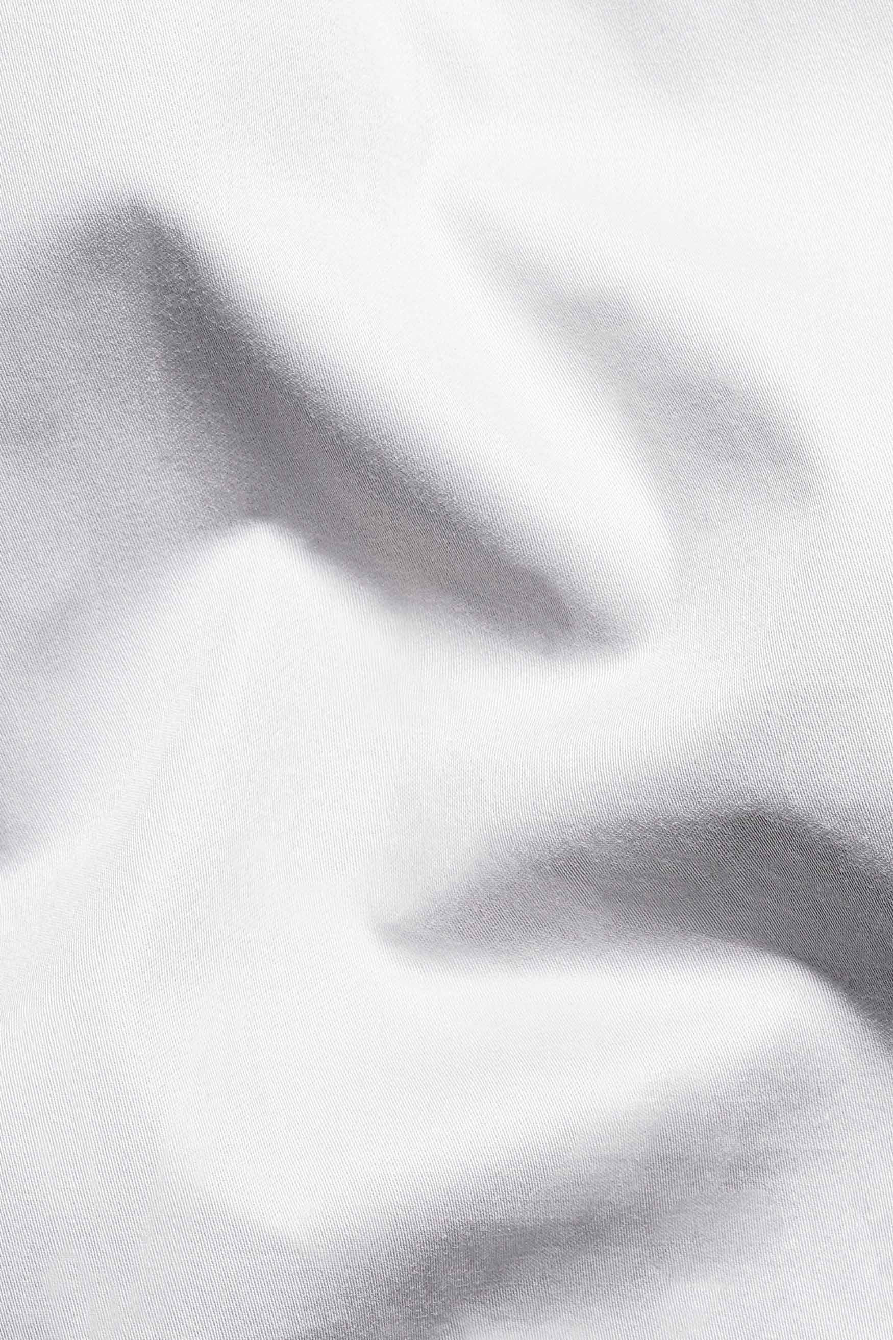Gainsboro Gray Subtle Sheen Super Soft Premium Cotton Tuxedo Shirt