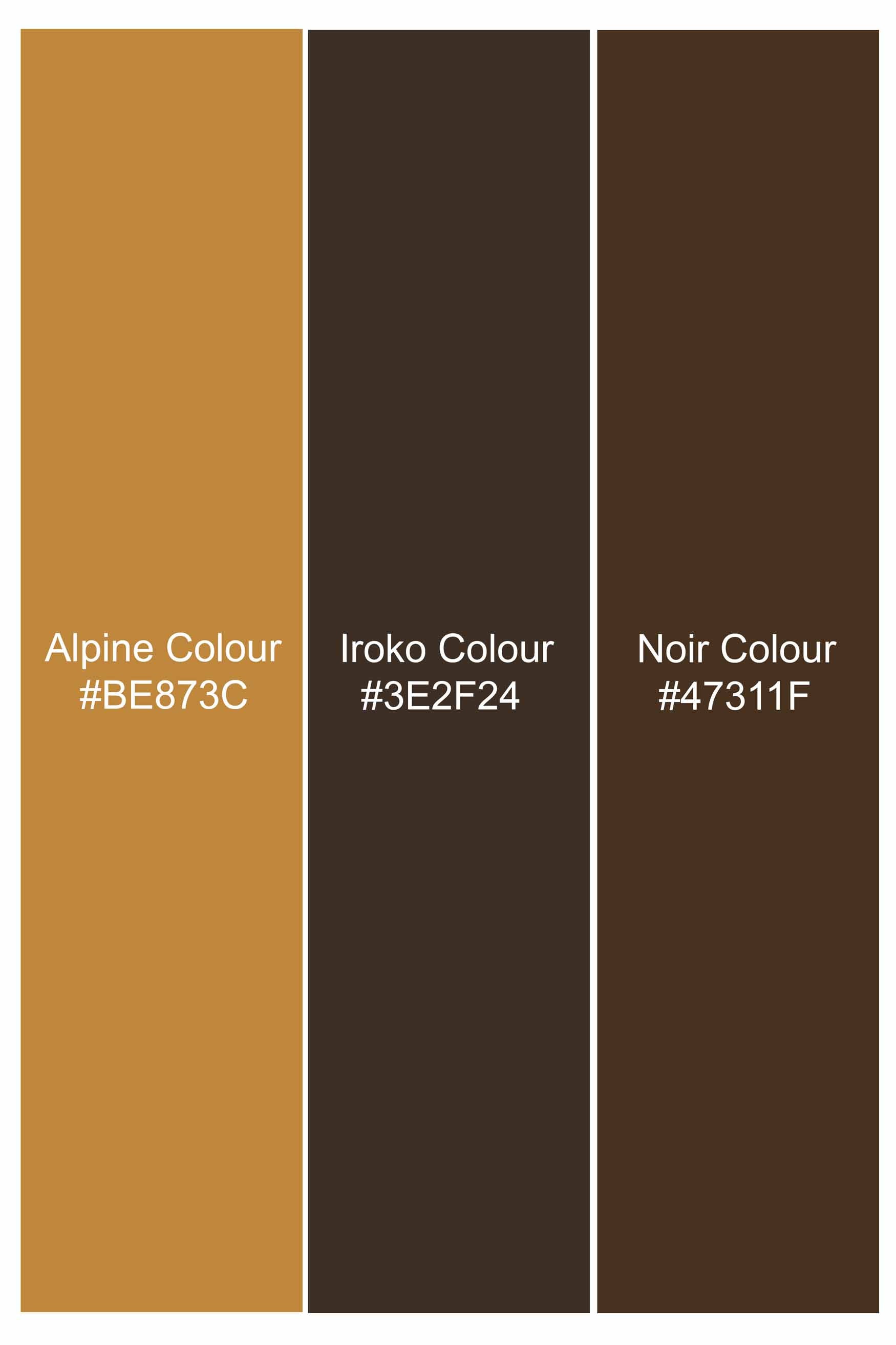 Alpine and Noir Brown Camouflage Royal Oxford Shirt