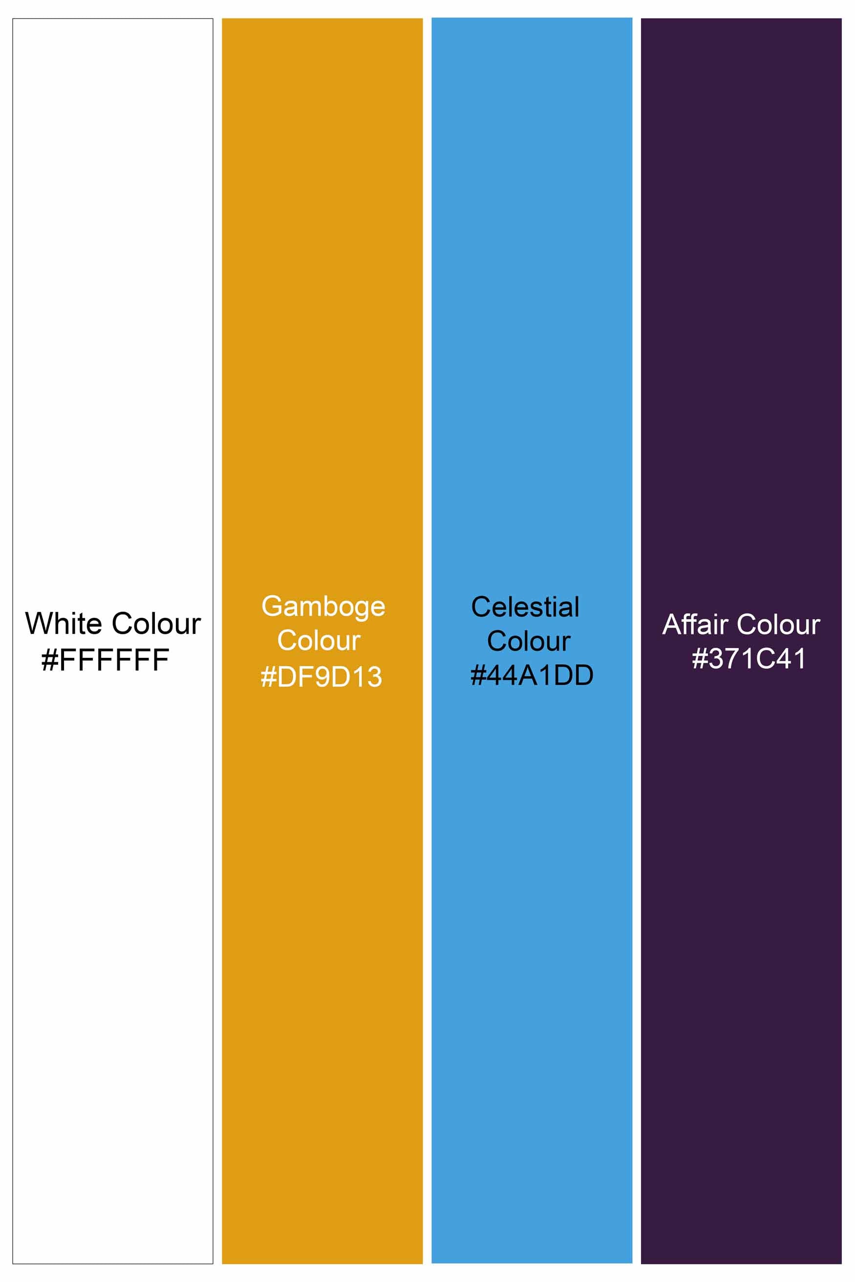 Bright White Multicolour Striped Dobby Textured Premium Giza Cotton Shirt